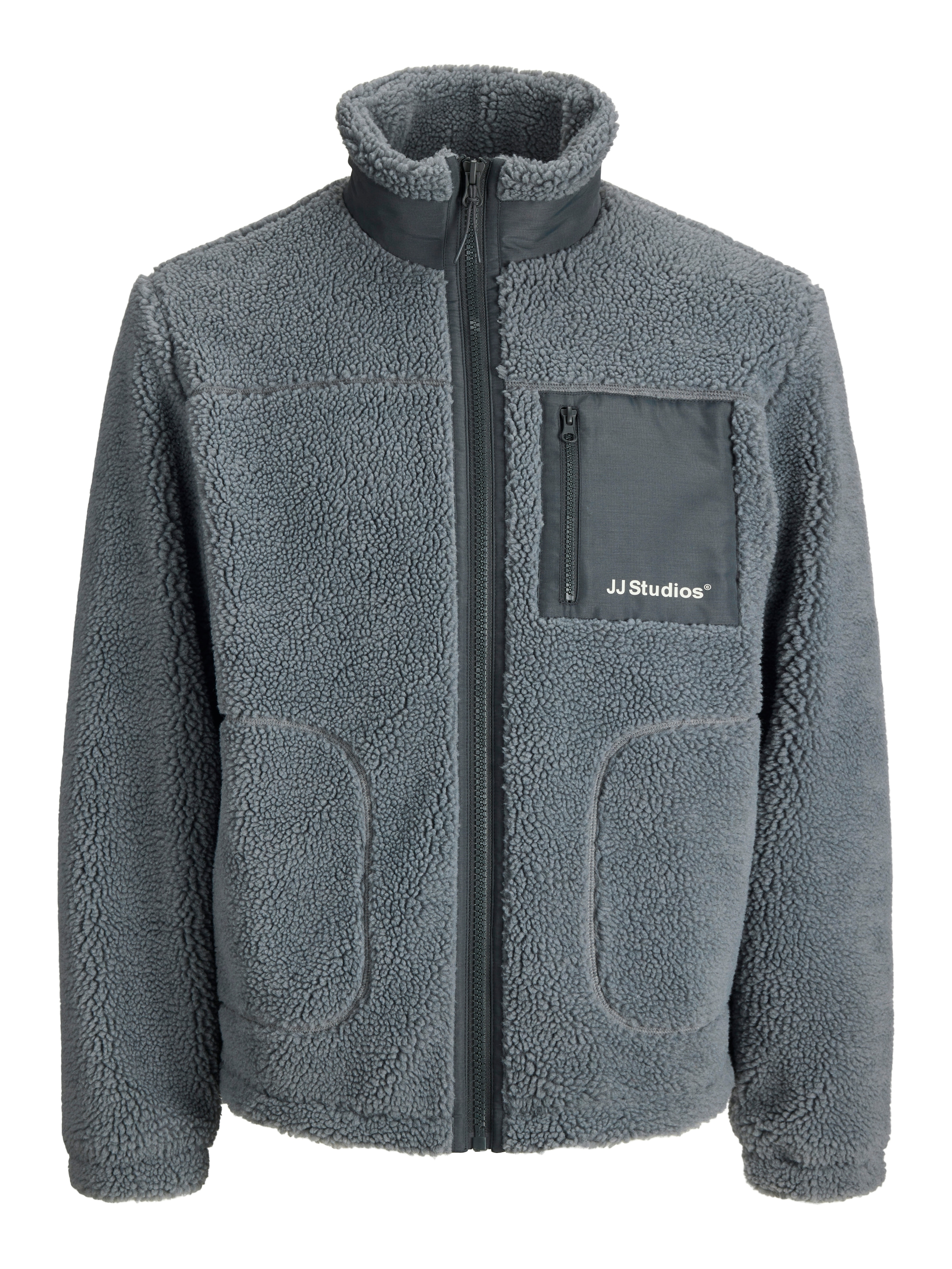 Jack & Jones Fleecejacke »JJESOHO TEDDY JACKET NOOS«, ohne Kapuze