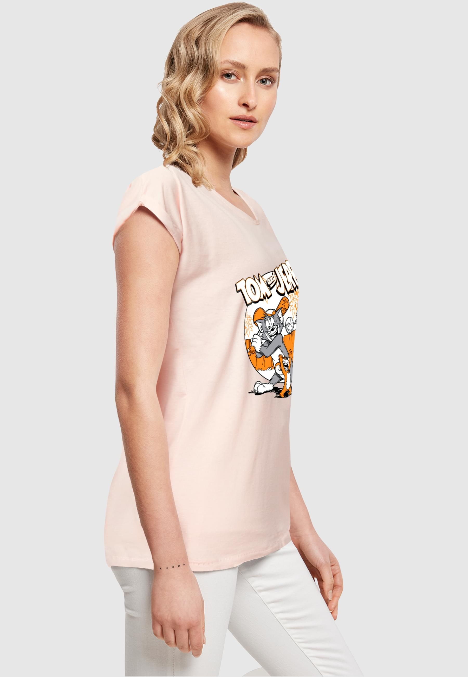 ABSOLUTE CULT T-Shirt »ABSOLUTE CULT Damen Ladies Tom and Jerry - Baseball T-Shirt«