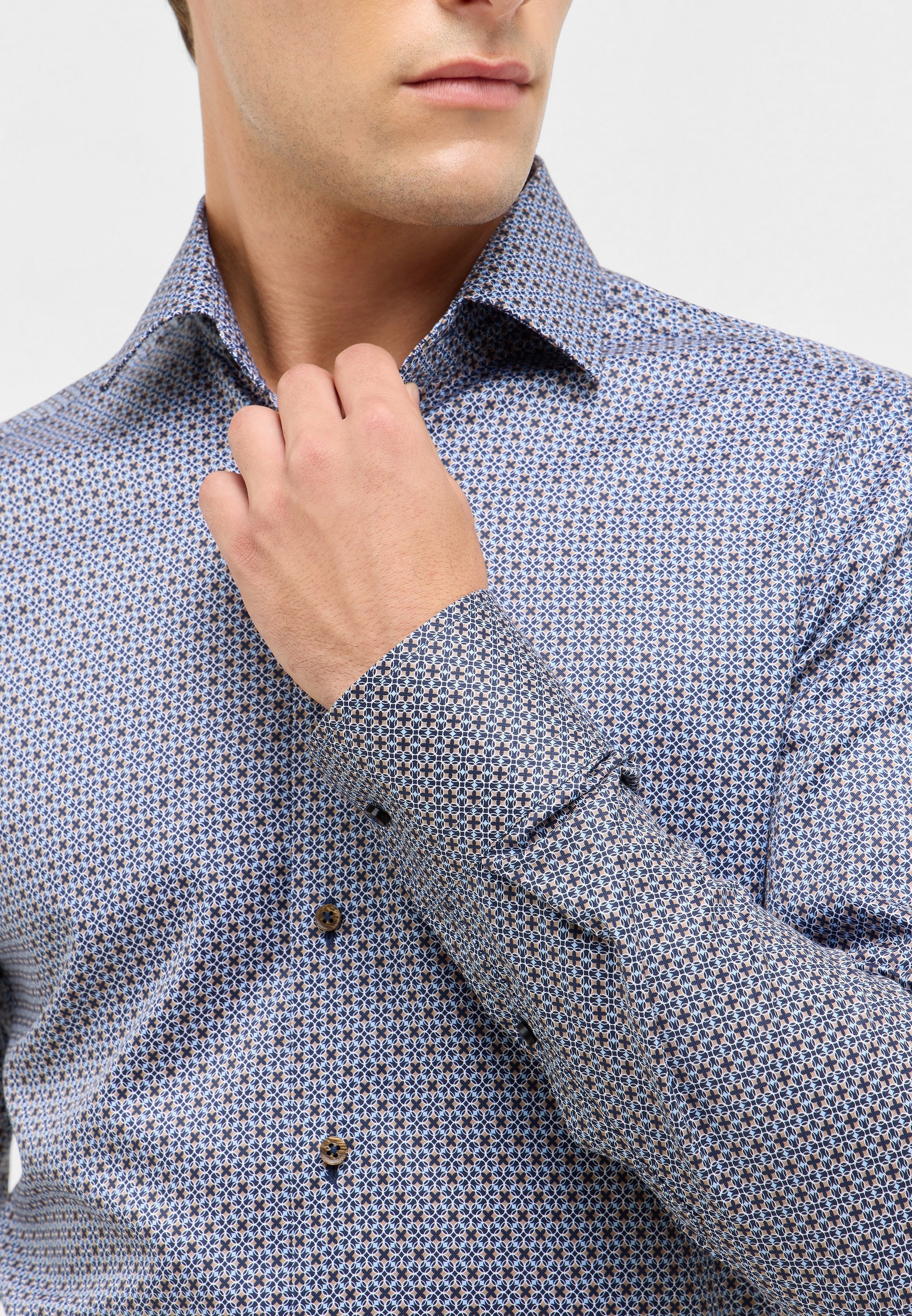Eterna Langarmhemd »SLIM FIT«, NON IRON (bügelfrei)