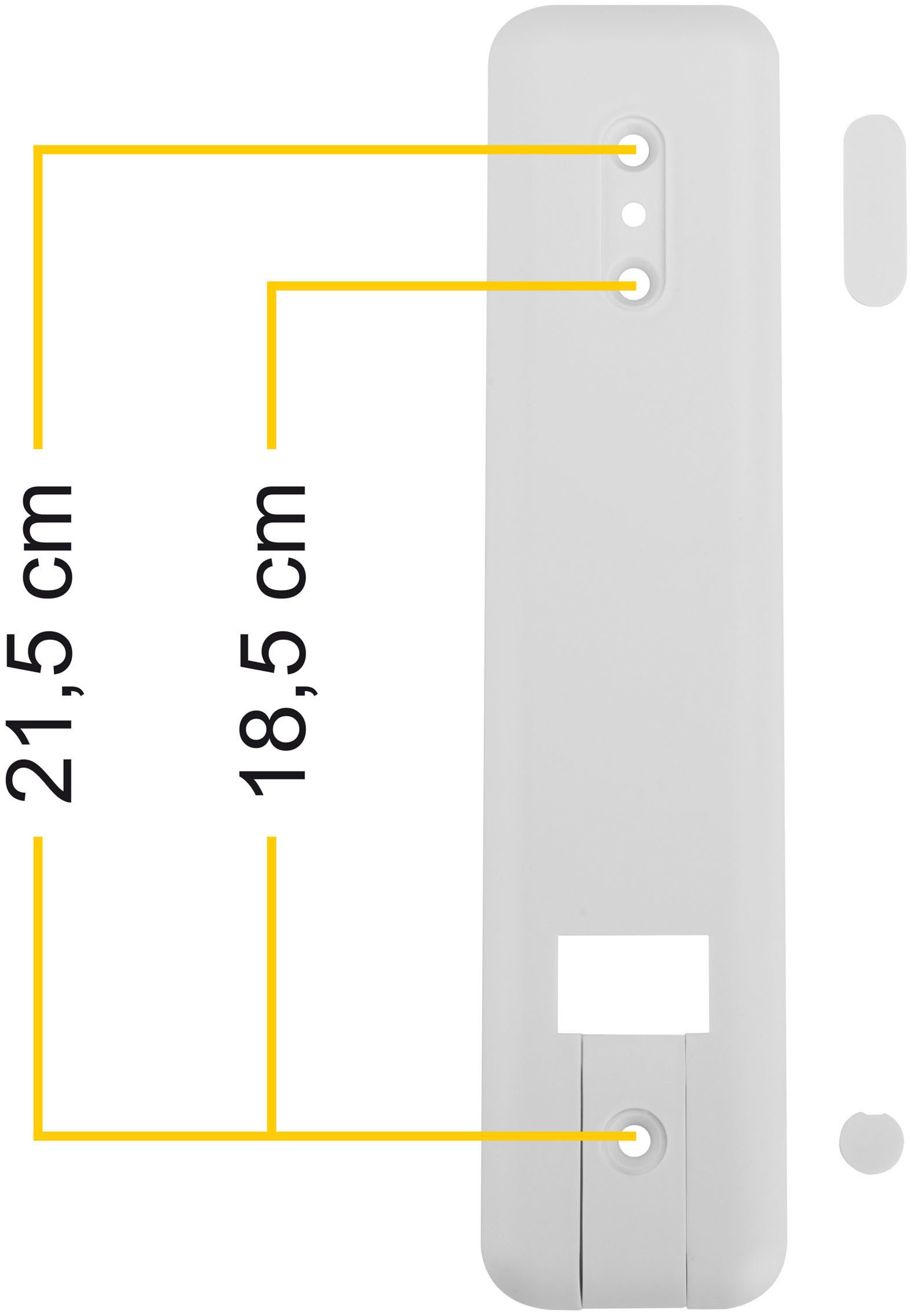 SCHELLENBERG Gurtwickler-Abdeckplatte »Duo Maxi«, Rollladengurtabdeckung Lochabstand 18,5 oder 21,5 cm