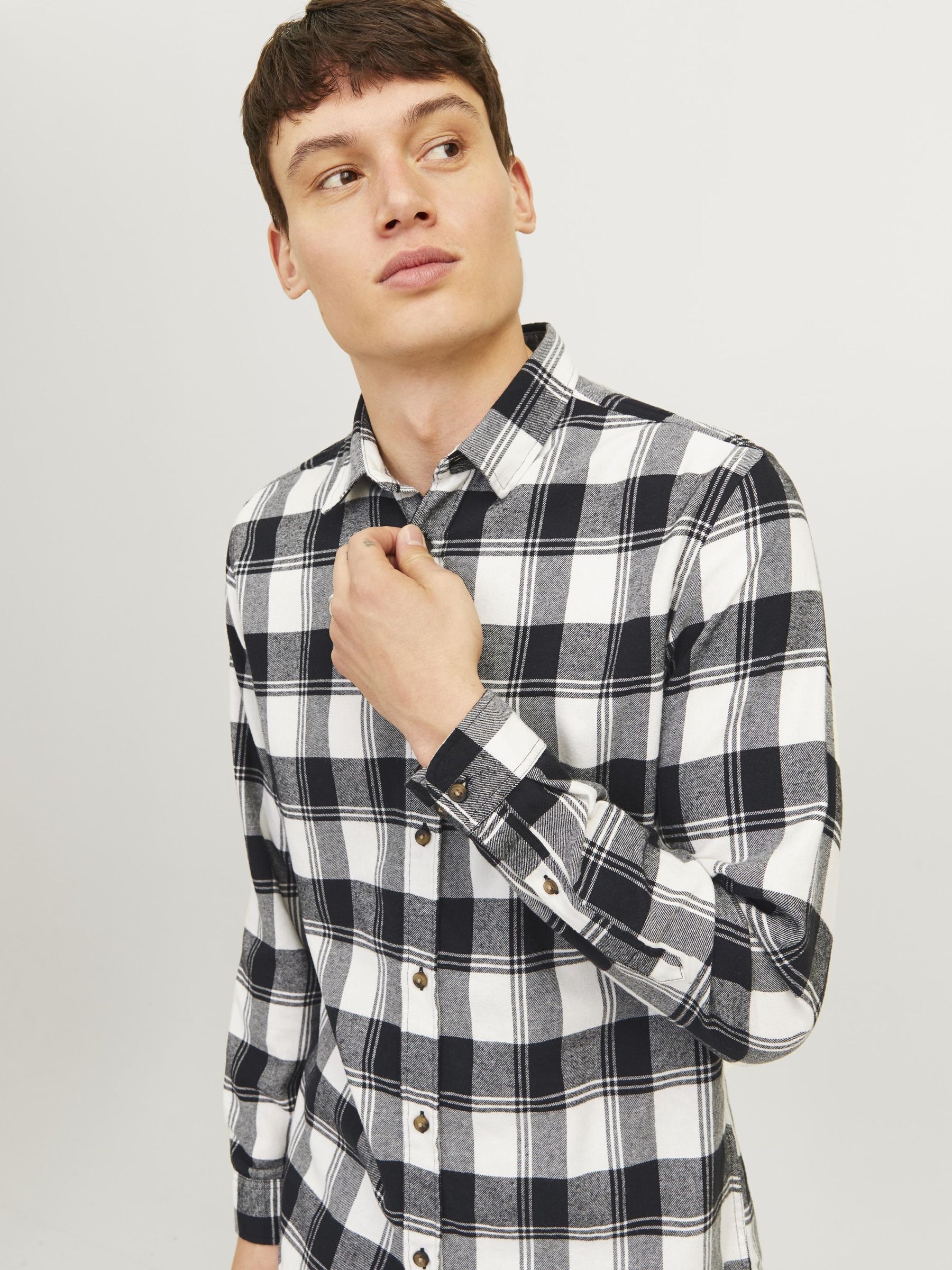 Jack & Jones Langarmhemd "JJJOSHUA FALL BUFFALO SHIRT LS" günstig online kaufen