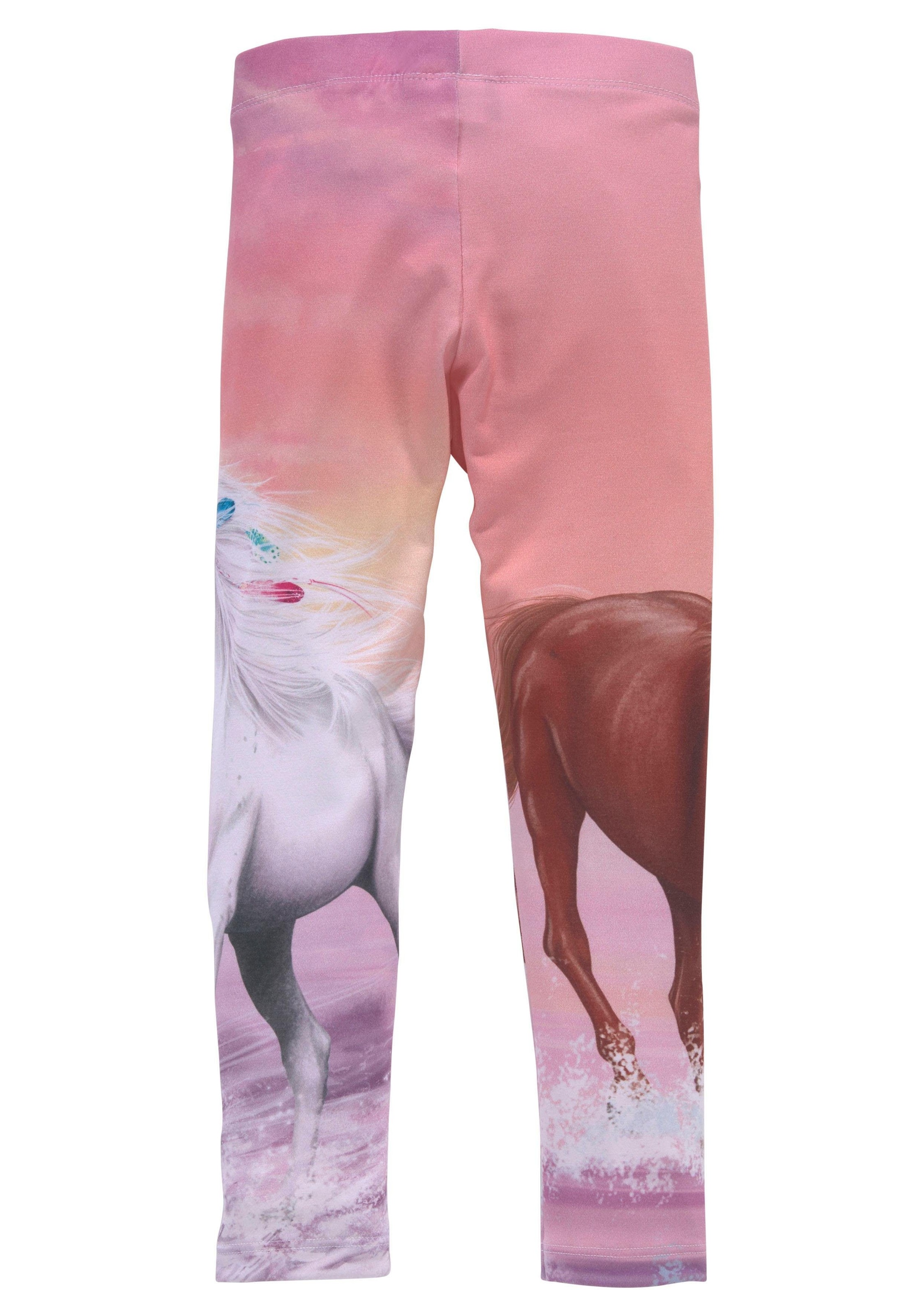 Thumbnail - Miss Melody Leggings mit schönem Pferdemotiv