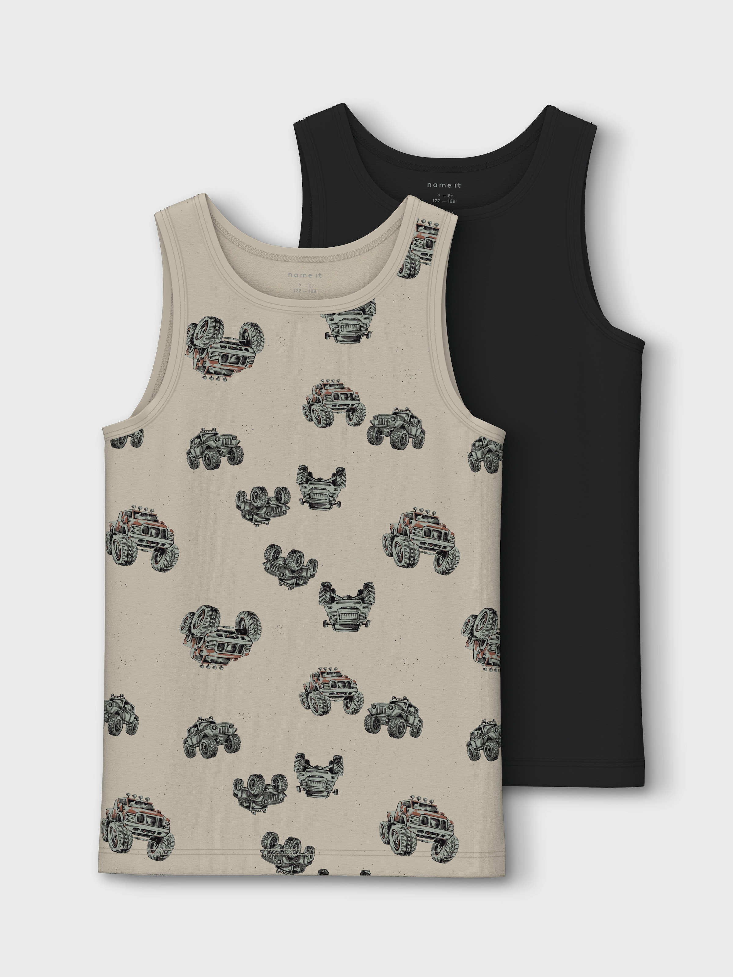 Name It Unterhemd "NKMTANK TOP 2P PEYOTE MONSTER TRUCK NOOS", (Packung, 2 St.)