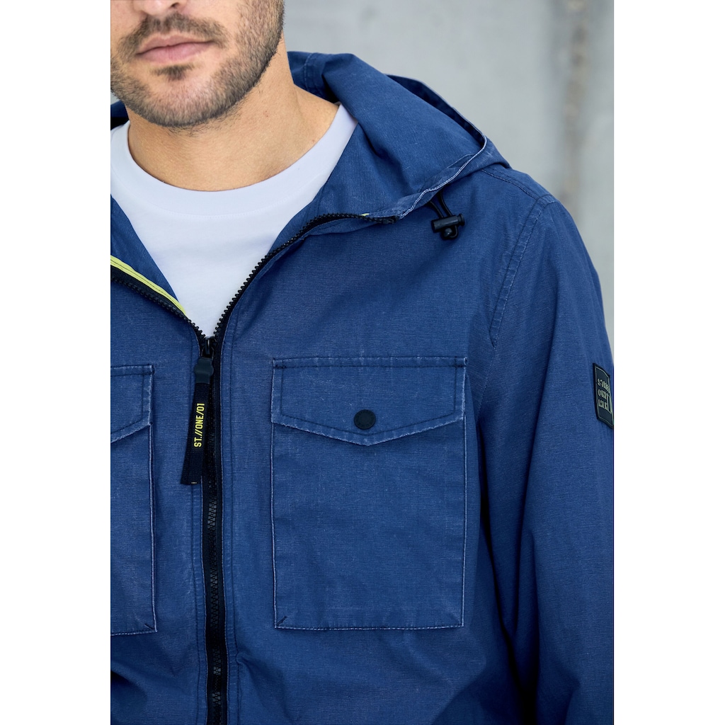 STREET ONE MEN Outdoorjacke, mit Kapuze