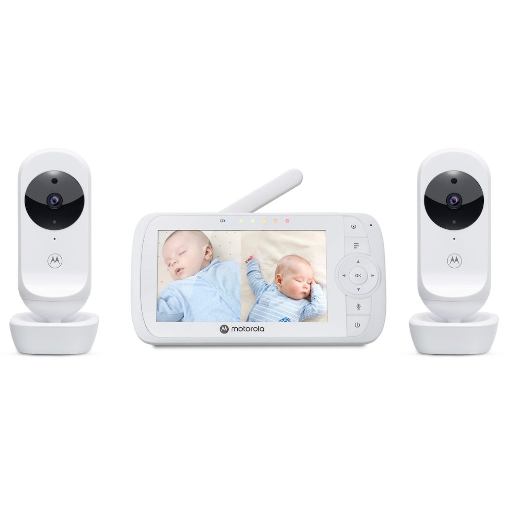 Motorola Babyphone »Video Nursery VM 35-2 Twin 2x Kameras«, 5-Zoll-Farbdisplay