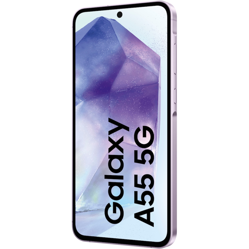 Samsung Smartphone »Galaxy A55 5G 128GB«, Flieder, 16,83 cm/6,6 Zoll, 128 GB Speicherplatz, 50 MP Kamera