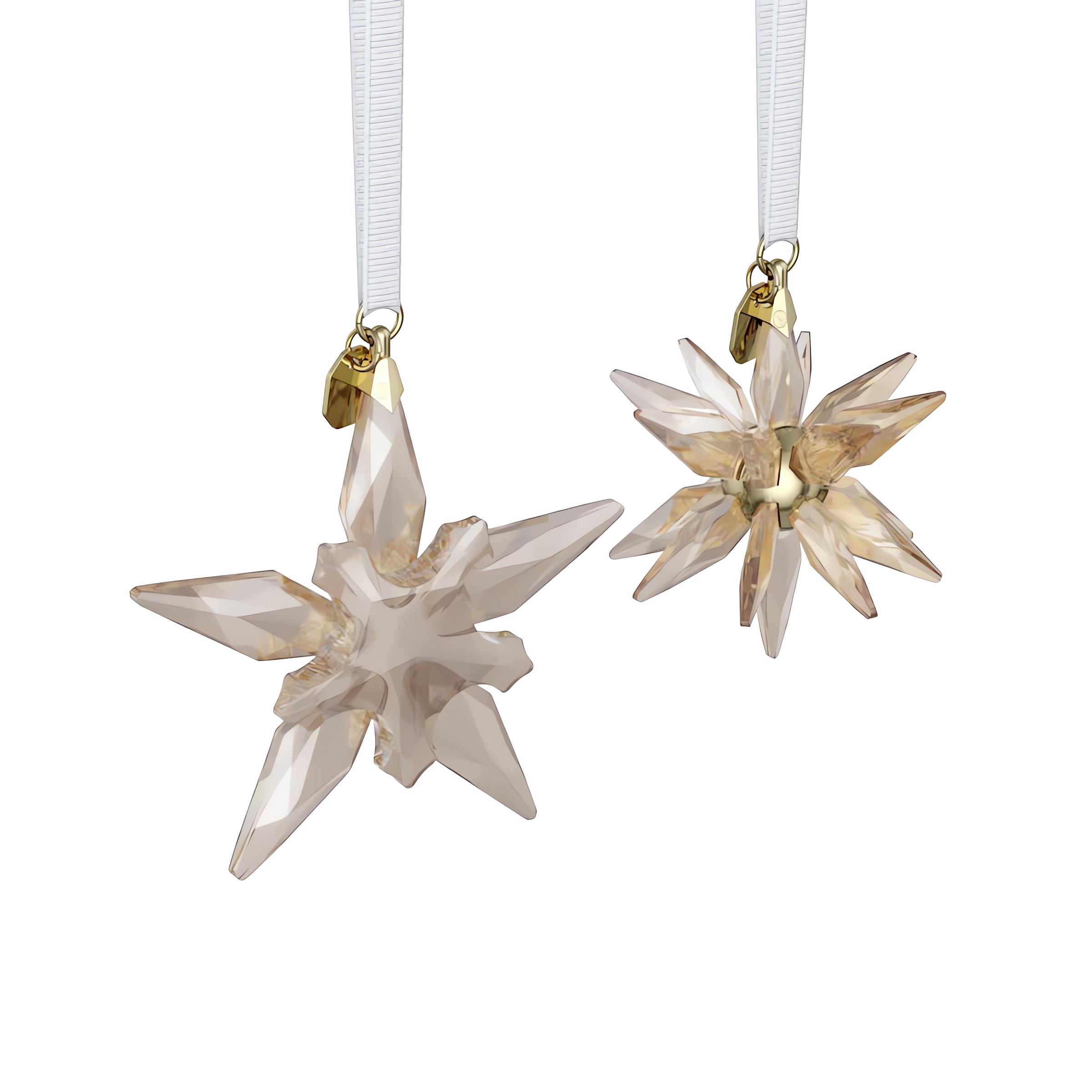 Swarovski Dekohänger »Sammelfigur Multipack Annual Edition Festive 3D Ornament Set 2025«, (2 St., Set), Swarovski® Kristall