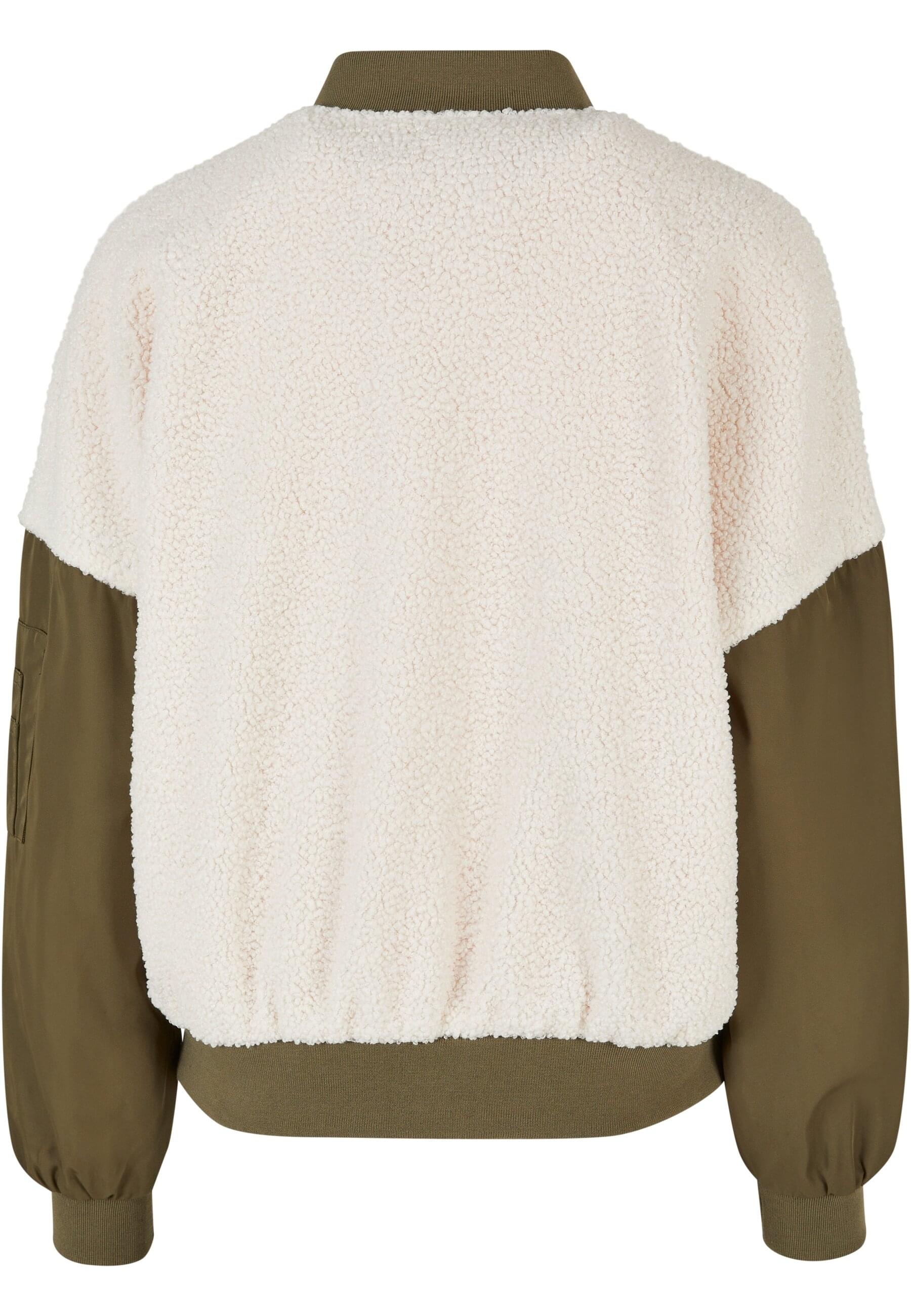 URBAN CLASSICS Bomberjacke »Urban Classics Damen Ladies Oversized Sherpa Mixed Bomber Jacket«, (1 St.), ohne Kapuze