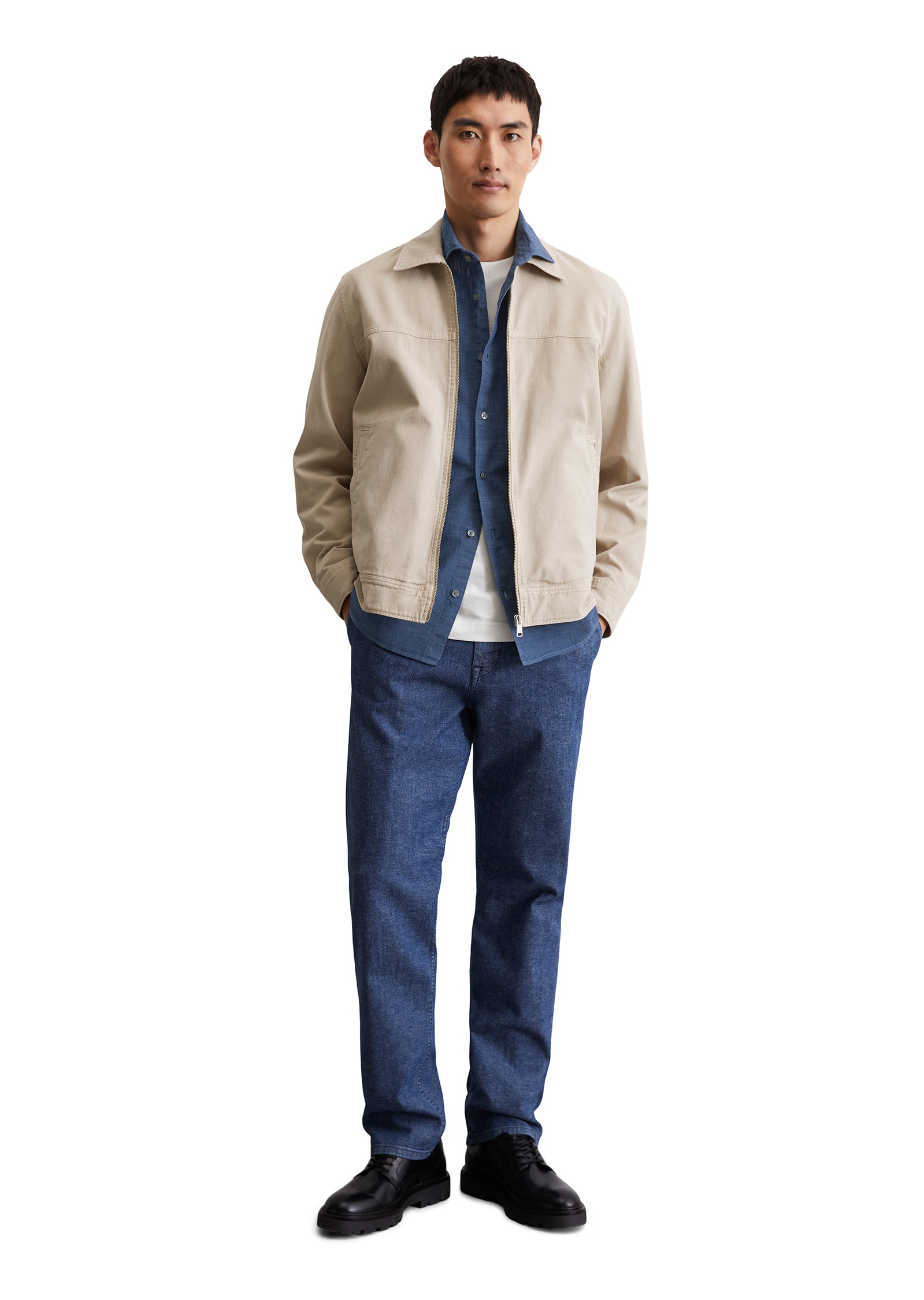 Marc O'Polo Kurzjacke »aus robustem Bo-Baumwoll-Twill«, ohne Kapuze