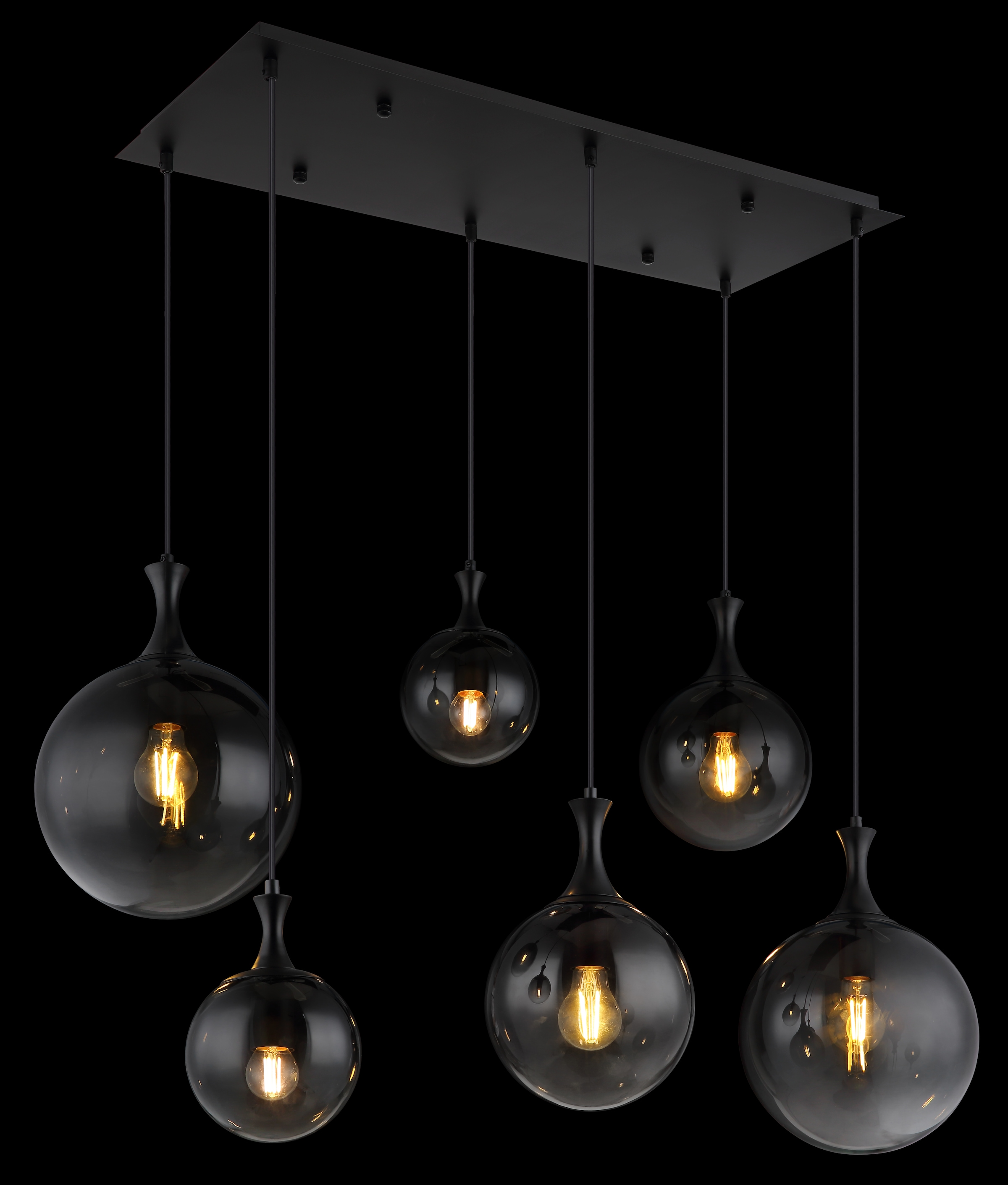 GLOBO LIGHTING Hängeleuchte »DALTON«, Leuchtmittel E27 | ohne Leuchtmittel, Hängelampe/Pendelleuchte/Esszimmer/Wohnzimmer/Esstisch
