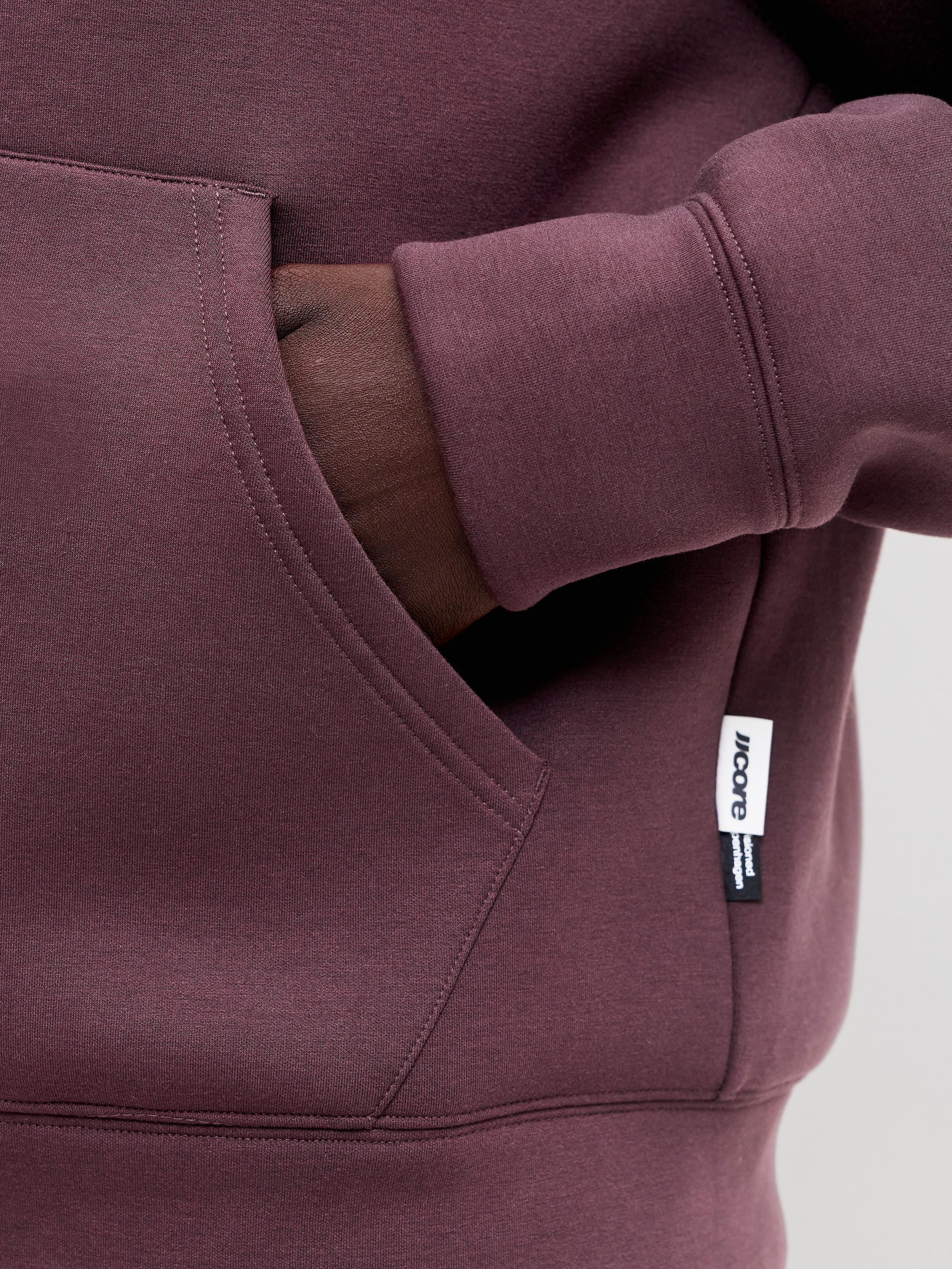 Jack & Jones Kapuzensweatjacke »JCOLEGACY SWEAT SCUBA ZIP HOOD NOOS« Materialmix, loose fit