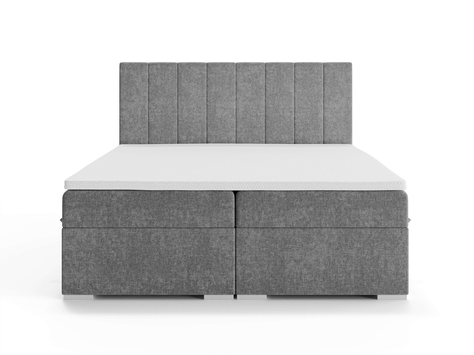 Places of Style Polsterbett »Ginoro mit Matratze und Topper, in 3 Breiten (140, 160 und 180 cm)«, Boxspringbett mit Kopfteil, Bettkasten, Matratze (BFK/TFK) und Topper