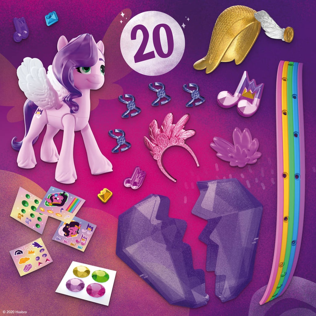 Hasbro Spielfigur »My Little Pony, A New Generation - Kristall-Abenteuer Princess Petals«, mit Kristallbehälter und Freundschaftsarmband