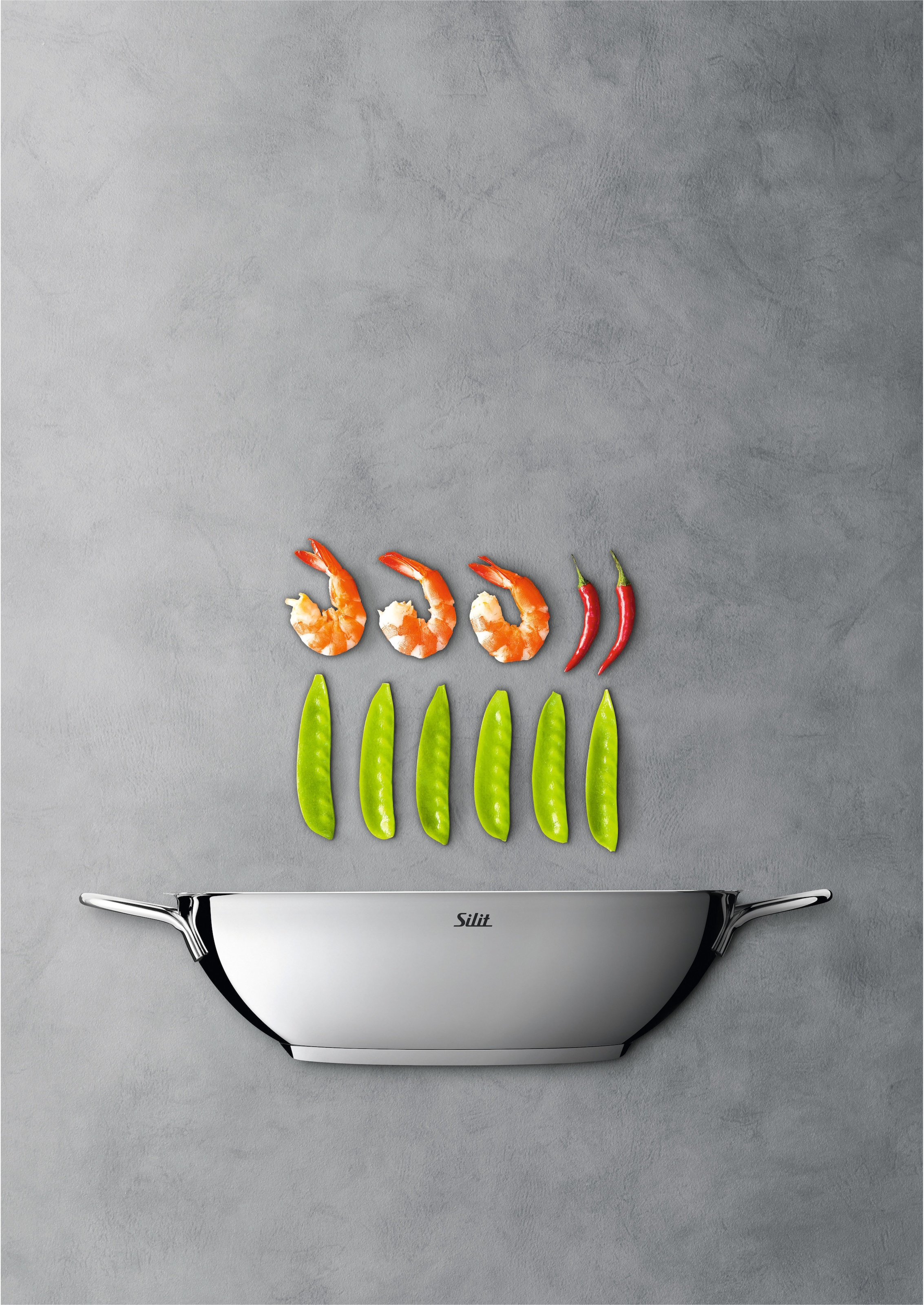 Silit Wok »Wokpfanne Induktion«, Cromargan® Edelstahl Rostfrei 18/10, (1 tlg.), ideal für energiesparendes Kochen, für alle Herdarten geeignet