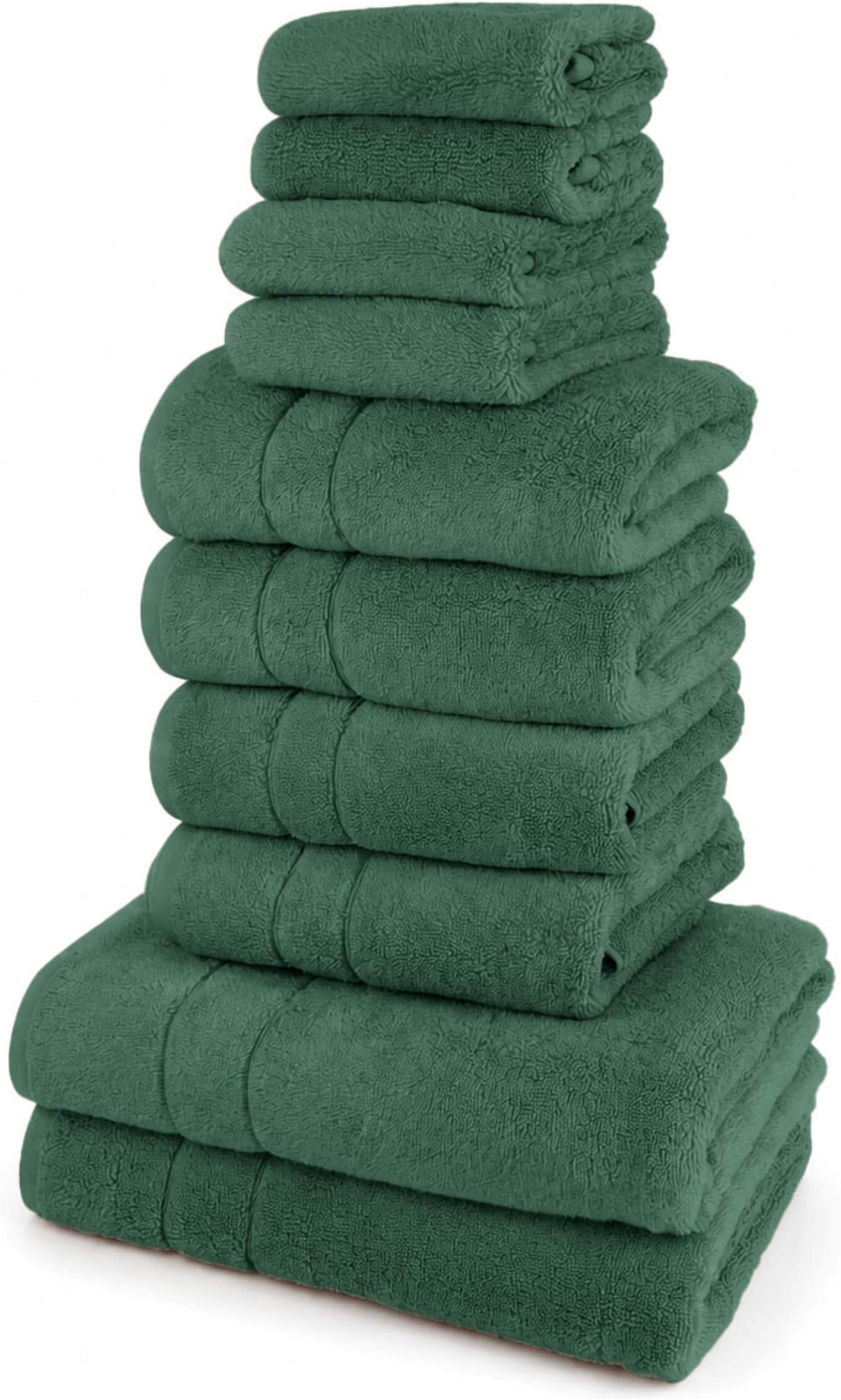 OTTO home "Inga, 3 Qualitäten, Duschtücher, Handtücher, Gästetücher, Seiftücher" 10 Walkfrottier Handtücher mit feiner Bordüre, 100% Baumwolle
