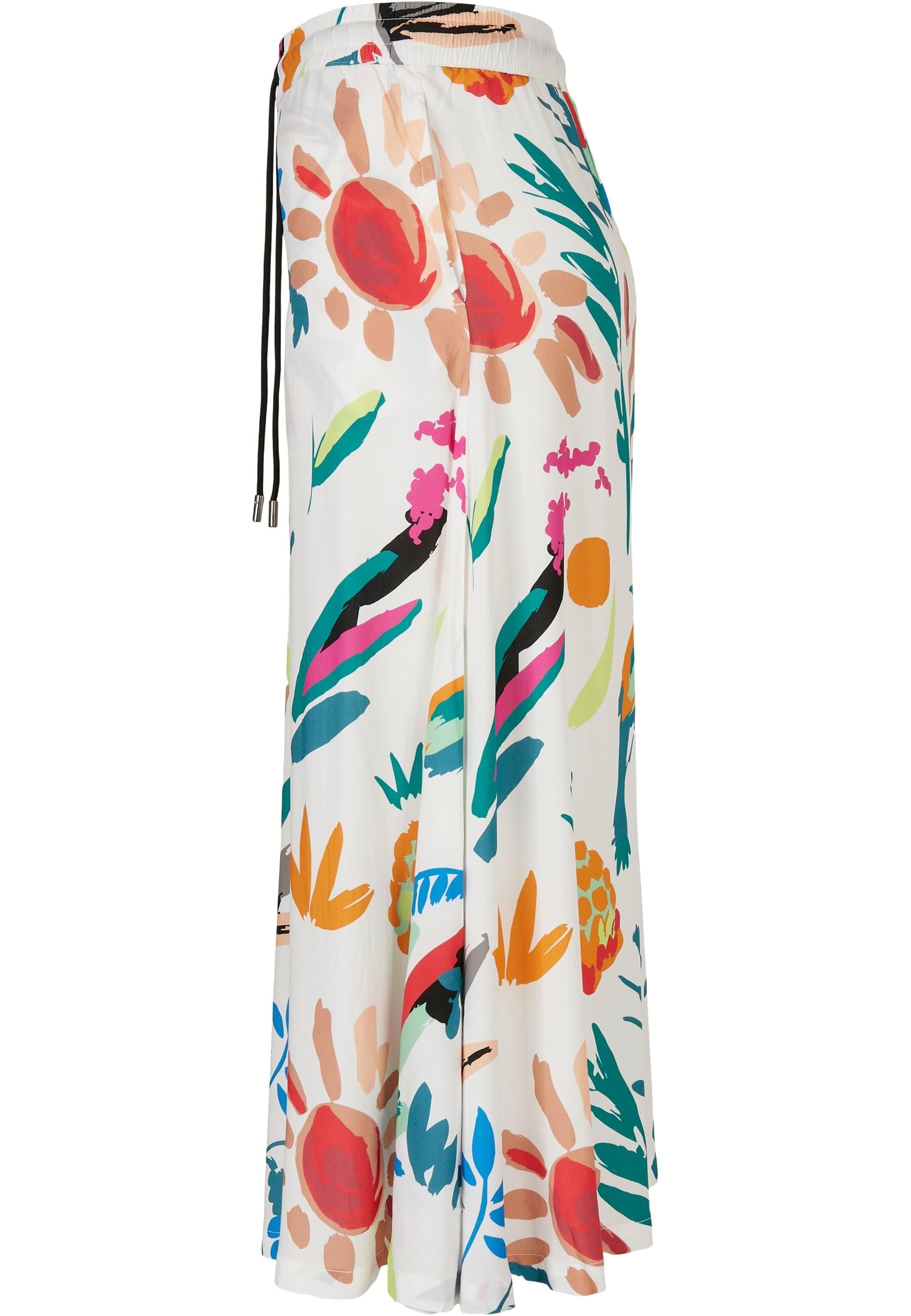 URBAN CLASSICS Jerseyrock »Urban Classics Damen Ladies Viscose Midi Skirt«, (1 tlg.)