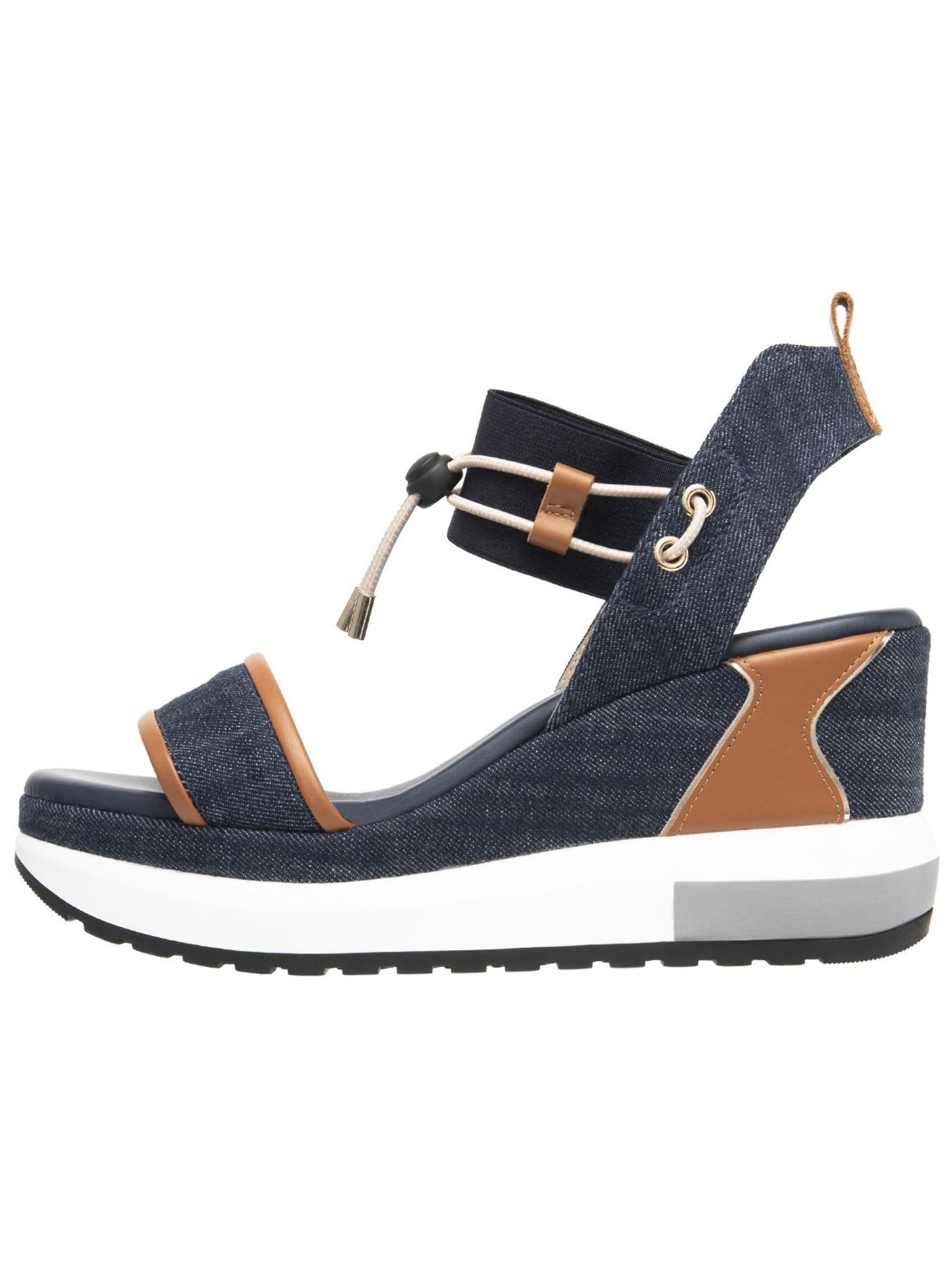 Nero Giardini Keilsandalette »Nero Giardini Sandalen Lederimitat/Textil«