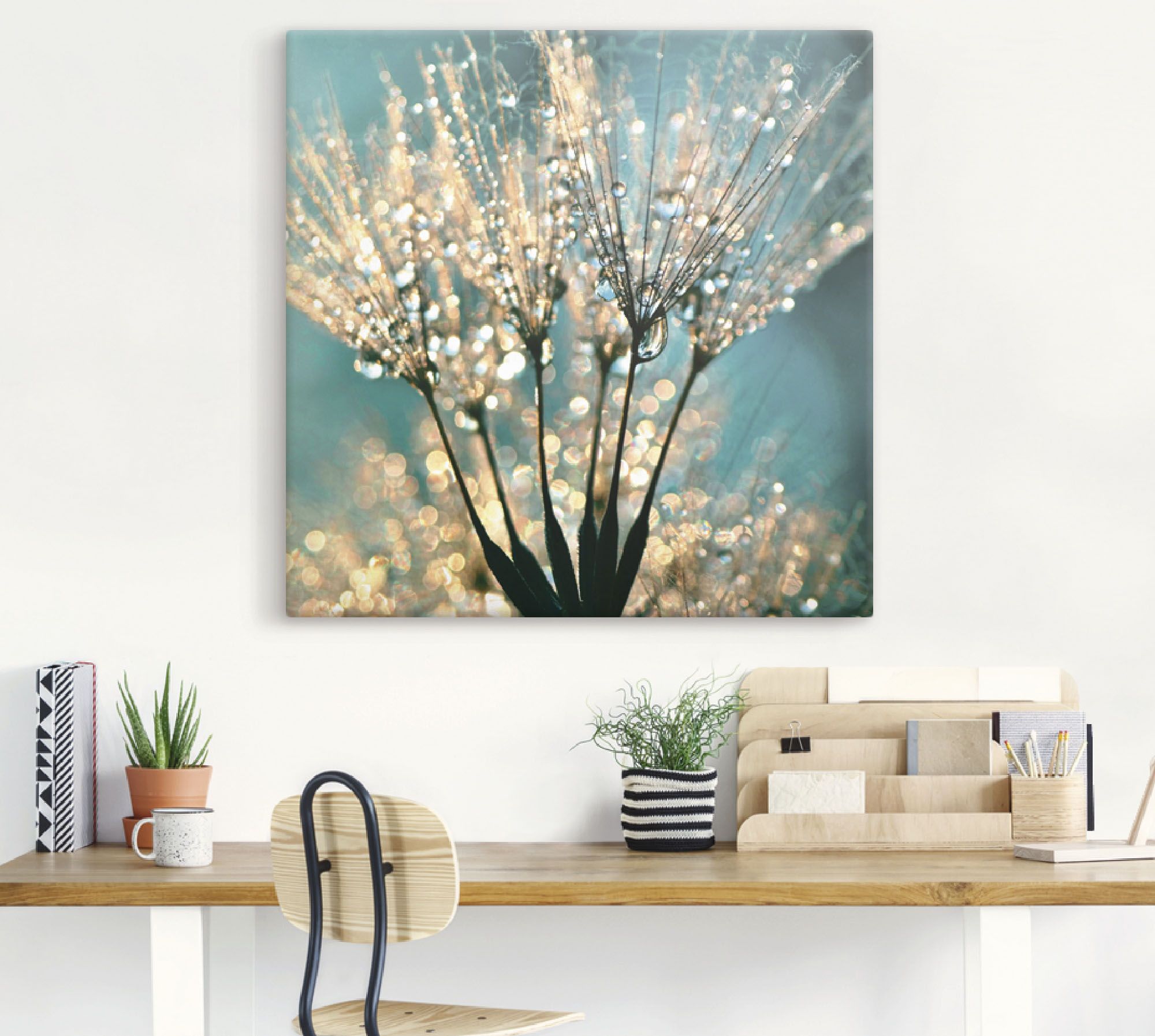 Thumbnail - Artland Wandbild "Pusteblume Schirmchen abstrakt", Blumen, (1 St.), als Alubild, Outdoorbild, Leinwandbild, Poster, Wand...