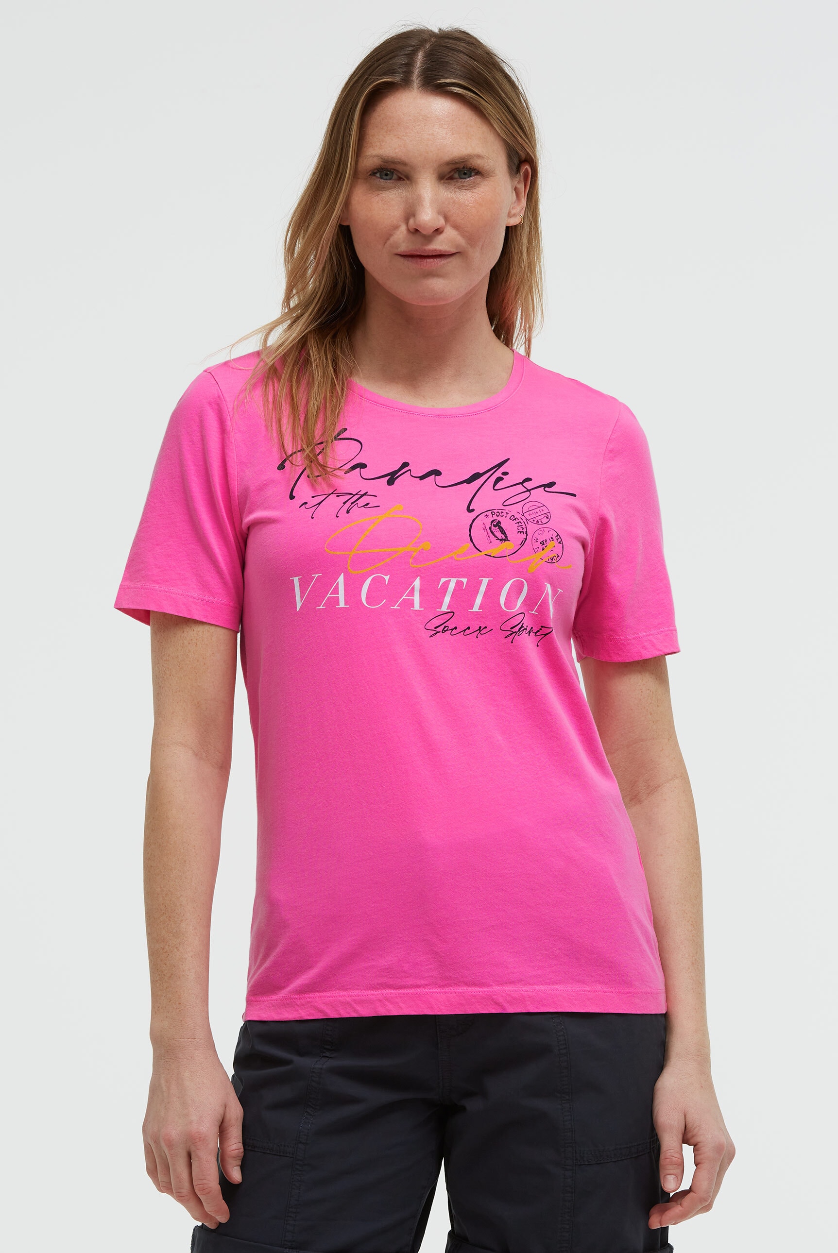 SOCCX Rundhalsshirt mit Necktape günstig online kaufen