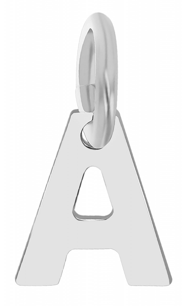 Kettenanhänger ADELIA´S "eleganter Buchstabe Anhänger aus 925 Sterling Silber", silber, Schmuckanhänger, Damen, Silber 925 (Sterlingsilber), Kettenanhänger 3