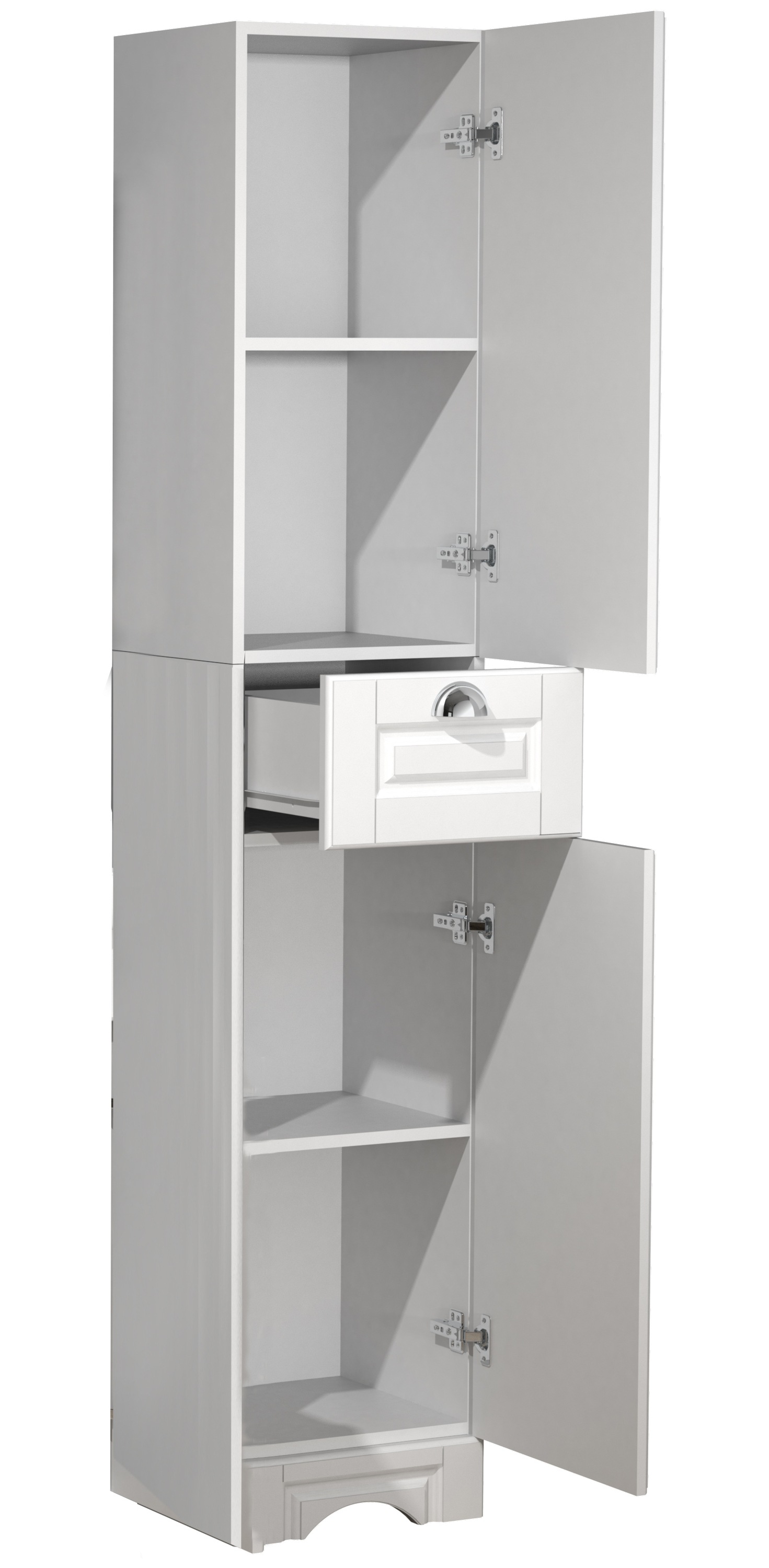 VCM Hochschrank »VCM Holz Badezimmerschrank | Badmöbel | Badschrank | Badezimmer | Landhaus Hochschrank | Maße ca. H. 180 x B. 35 x T. 32 cm - Casalo«, (1 St.)