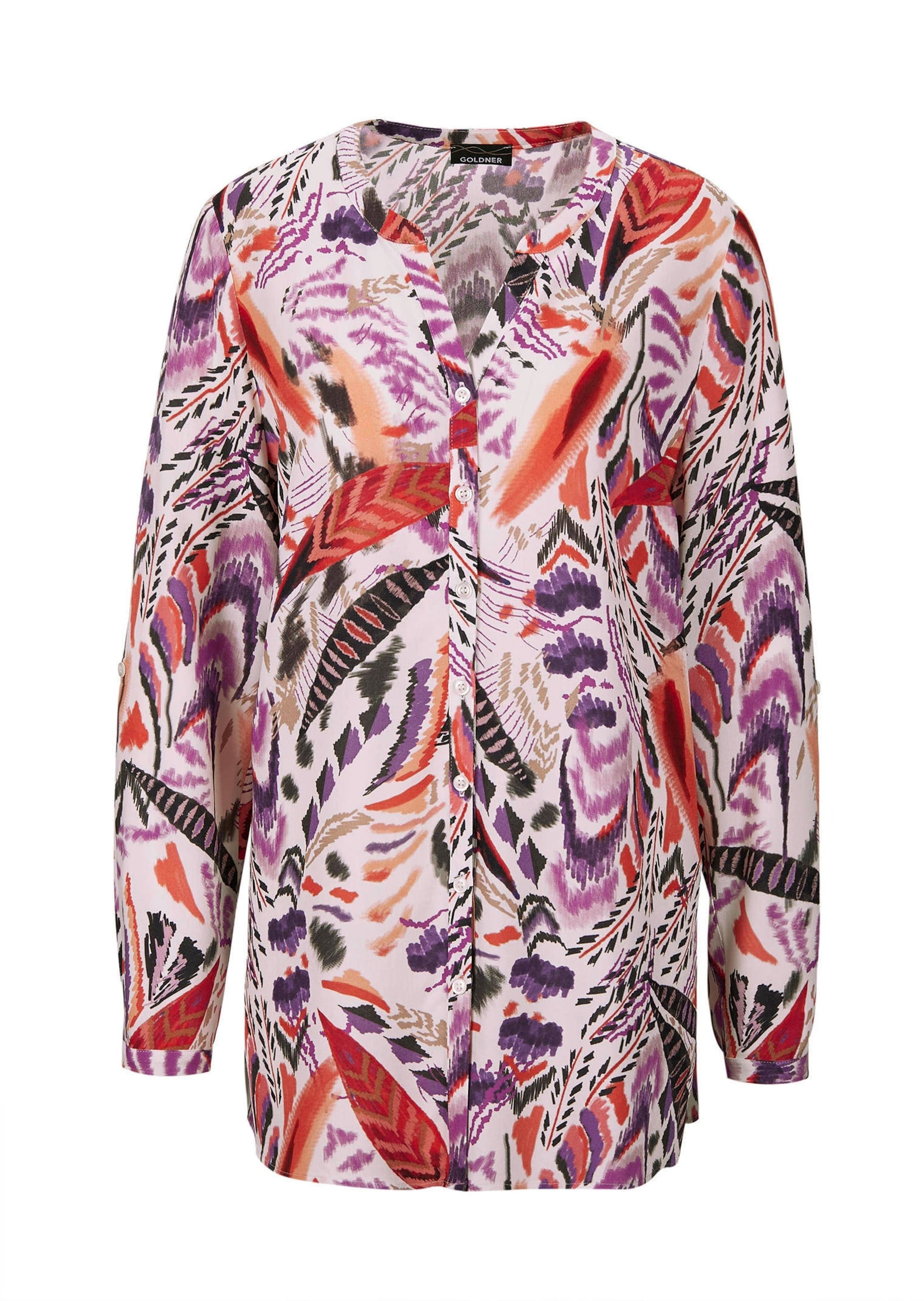GOLDNER Tunika "Verlängerte Viskosebluse mit Print" günstig online kaufen