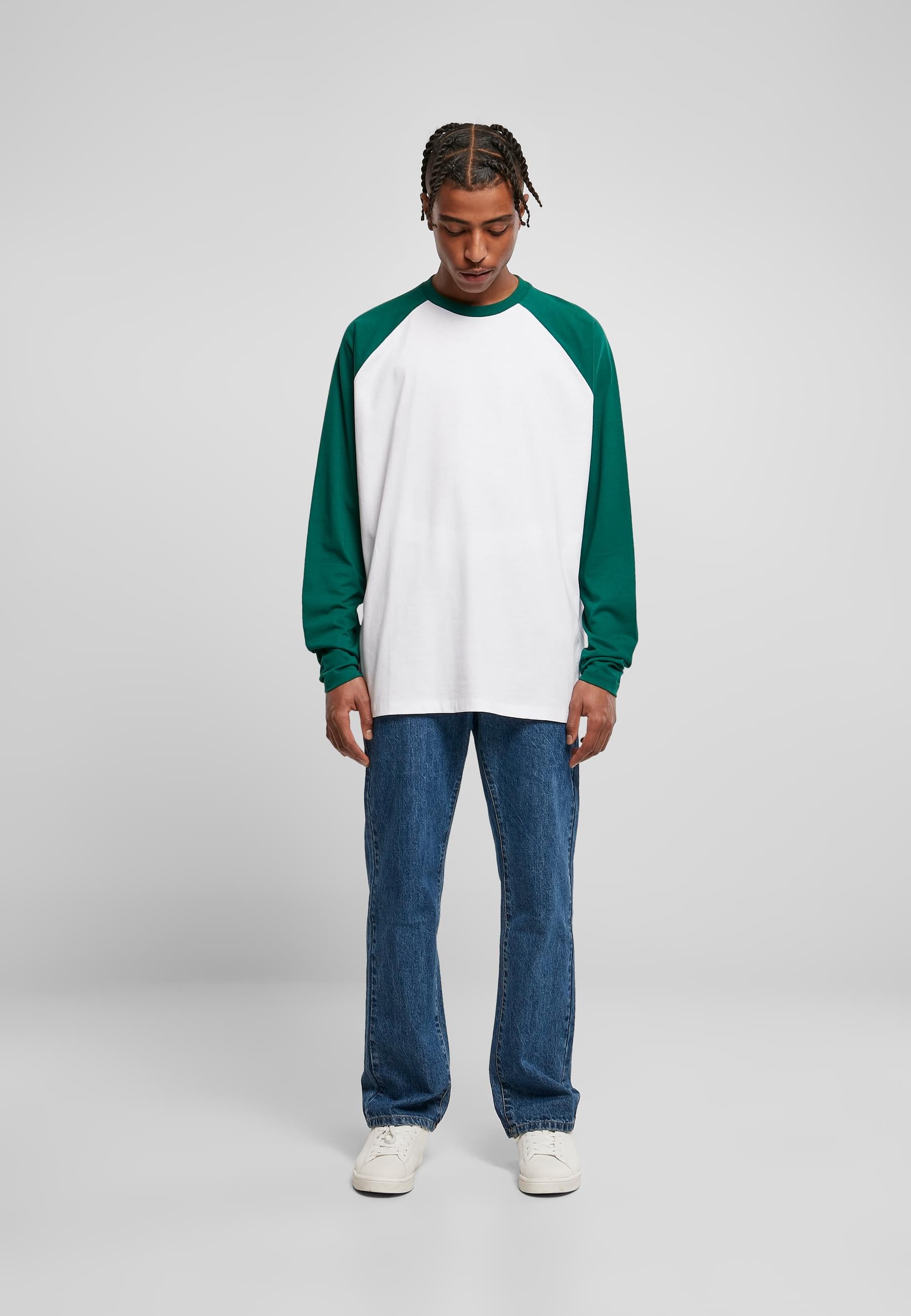 URBAN CLASSICS Longsleeve »Urban Classics Herren Organic Oversized Raglan Longsleeve«, (1 tlg.)
