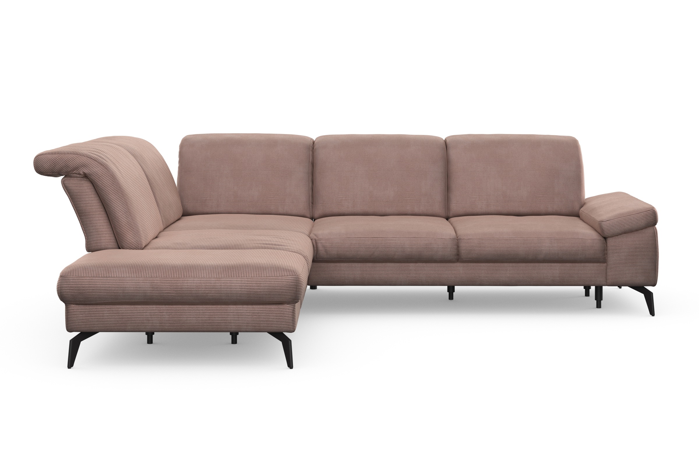sit&more Ecksofa »Cabana L-Form«, Ottomane, wahlweise mit Sitztiefen-,Armlehnen- und Kopfteilfunktion