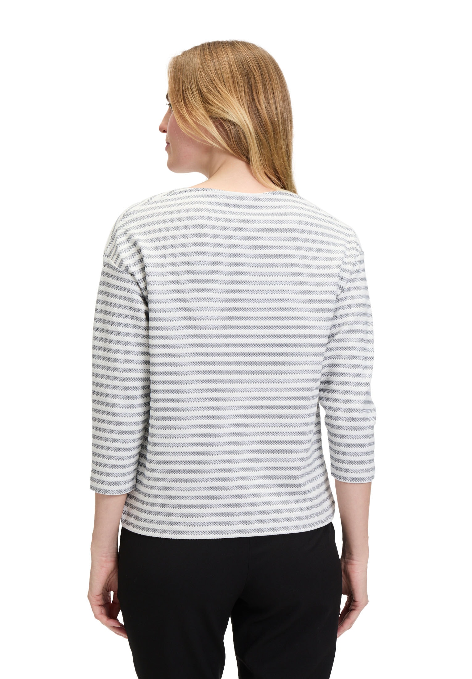 Betty&Co 3/4-Arm-Shirt »Betty & Co Damen Ringelshirt mit U-Boot-Ausschnitt«, (1 tlg.), Material
