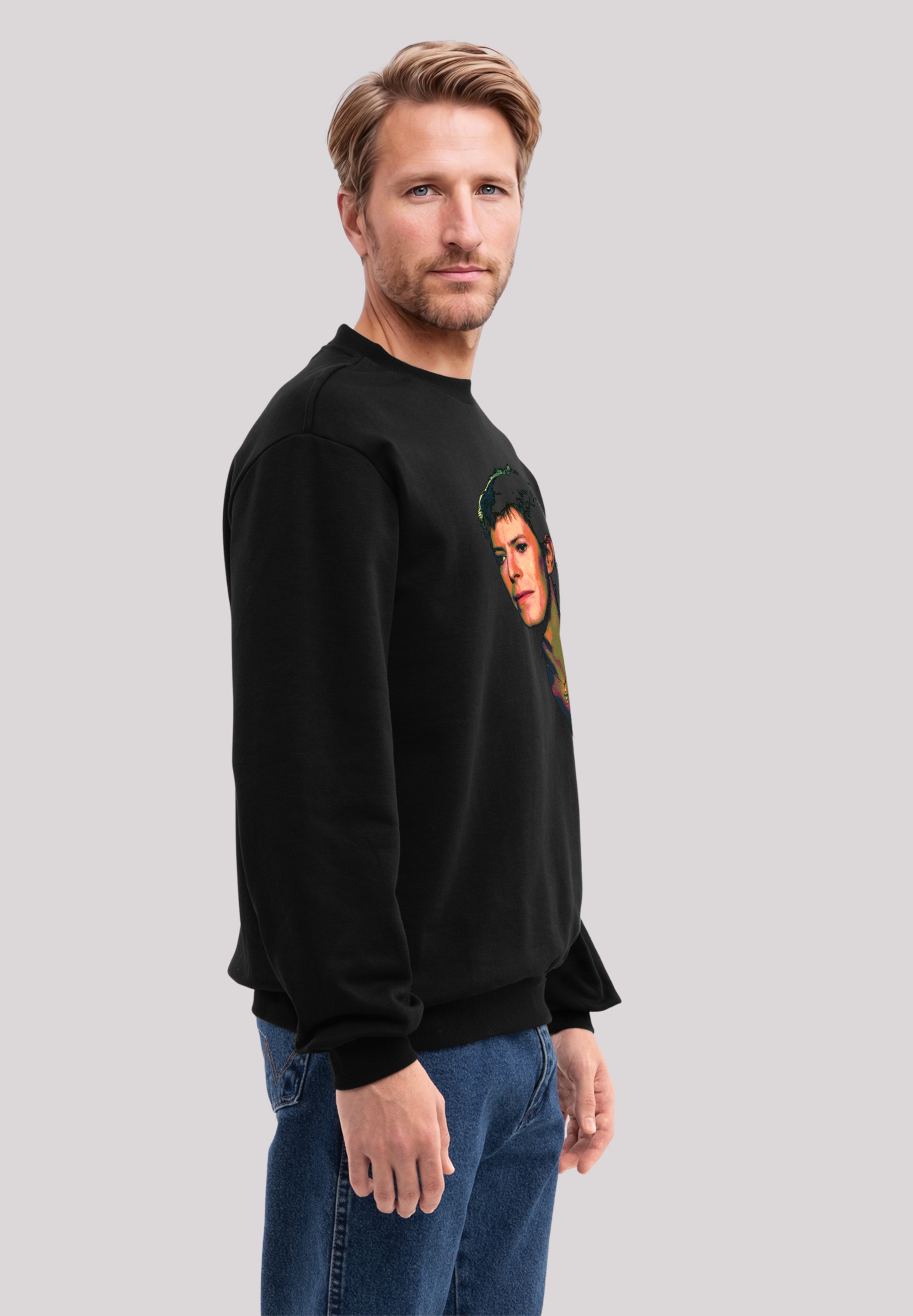 F4NT4STIC Sweatshirt »TV Times Pop Star David Bowie 1977«, Premium Qualität