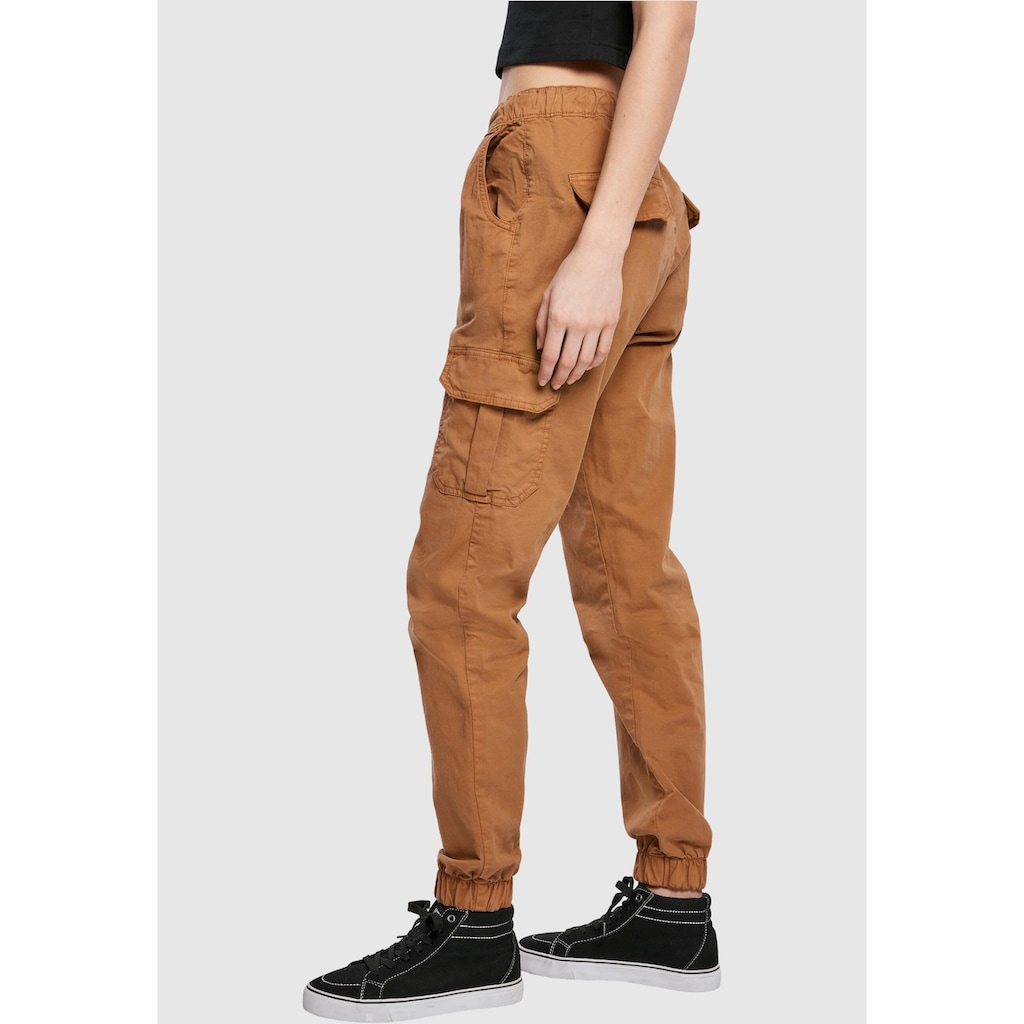 URBAN CLASSICS Cargohose »Urban Classics Damen Ladies High Waist Cargo Jogging Pants«, (1 tlg.)