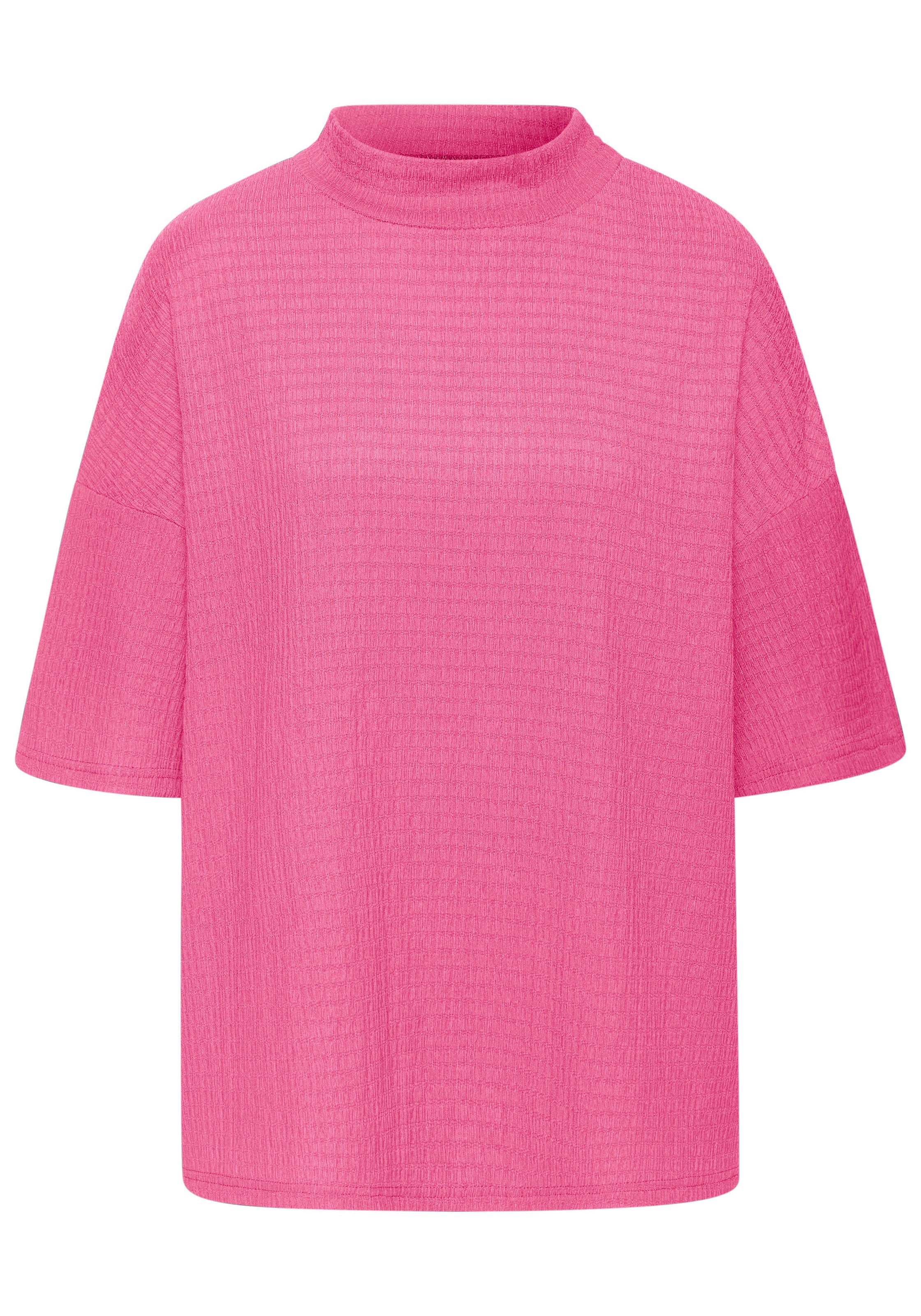 LASCANA Kurzarmshirt »mit Stehkragen«, (2er-Pack), aus bügelfreier Crêpe-Qualität