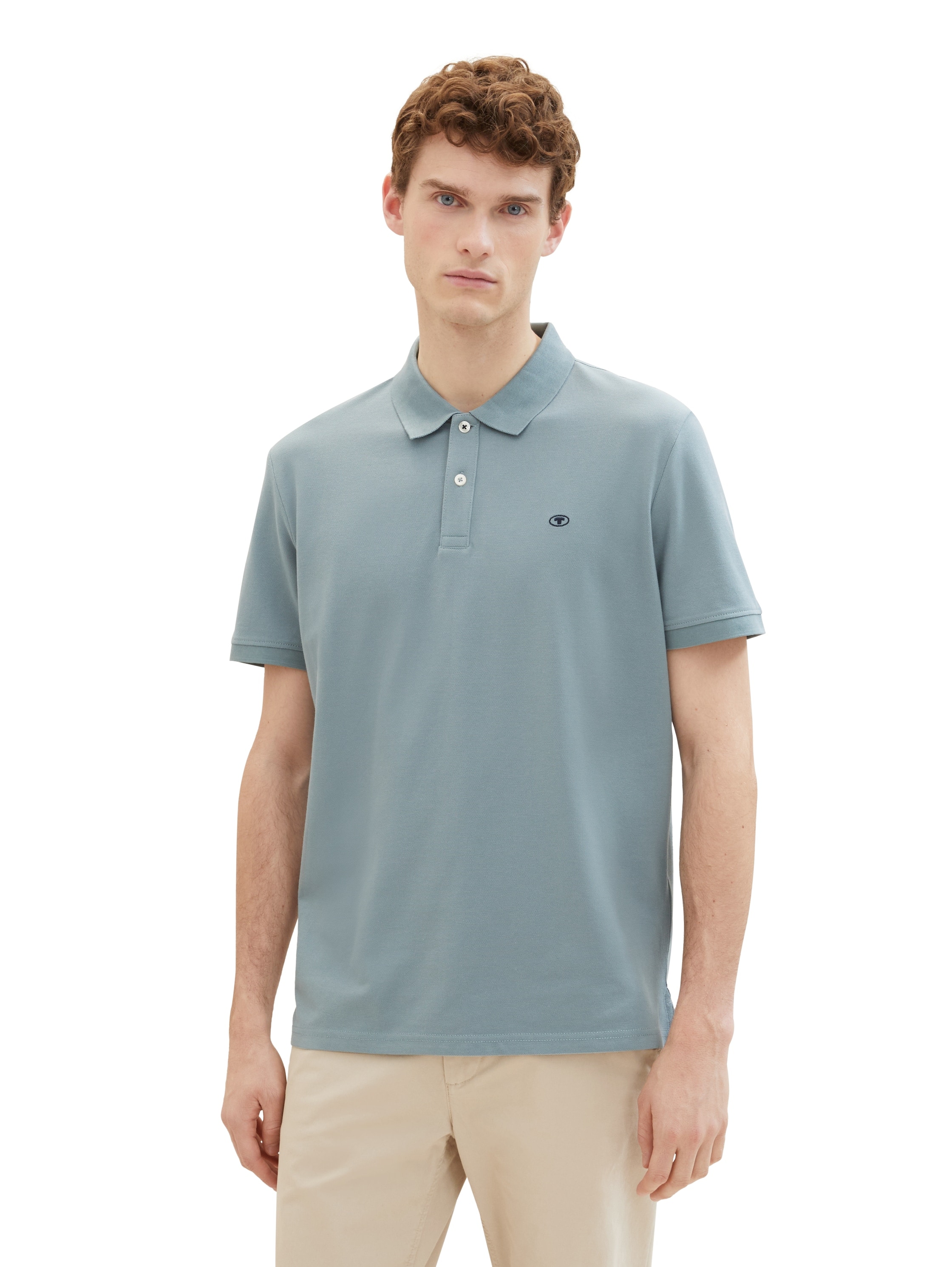TOM TAILOR 1100000002199 mit Knopfleiste und Logo