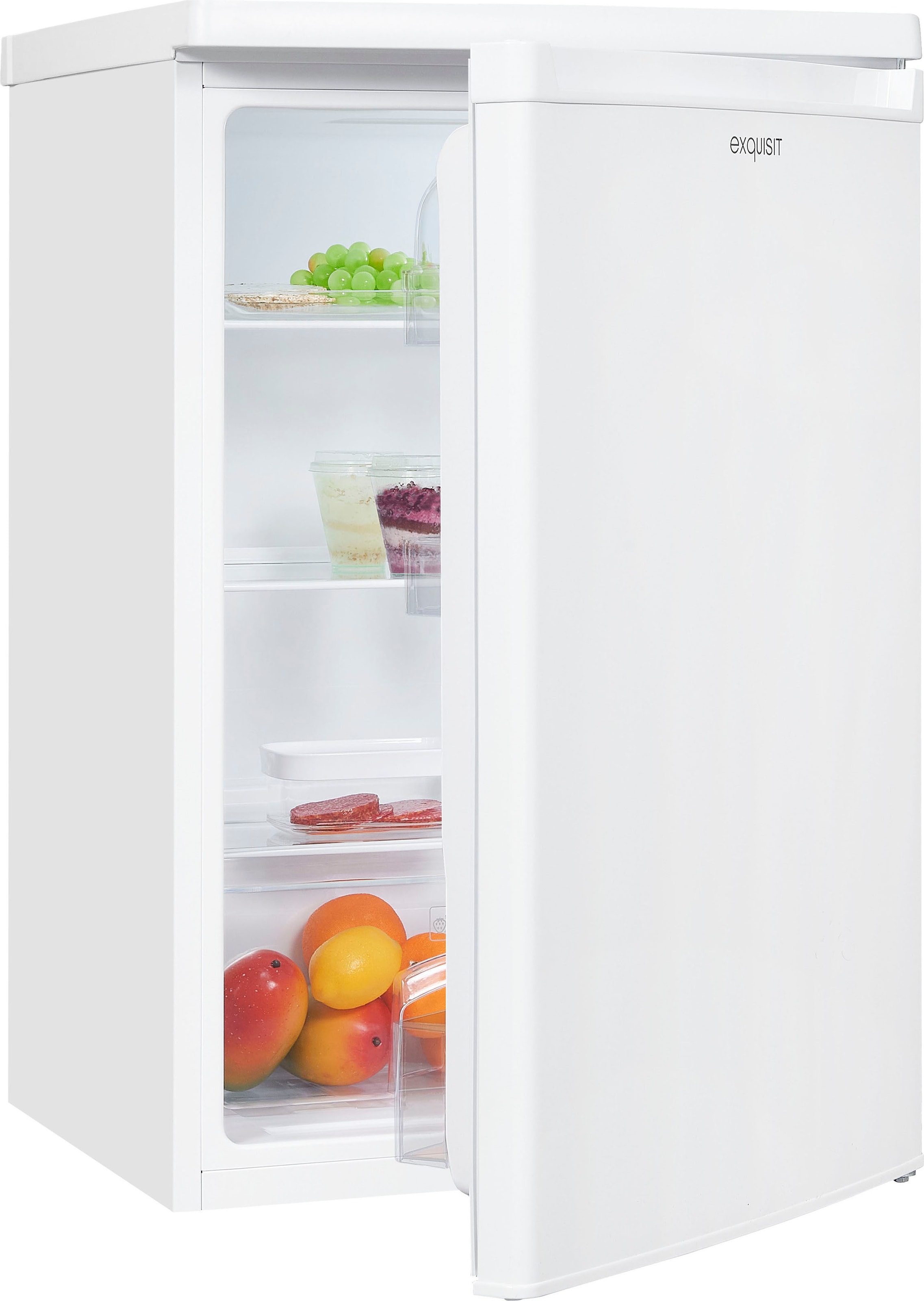 exquisit Kühlschrank »KS16-V-040E weiss«, KS16-V-040E weiss, 85 cm hoch, 55 cm breit, 127 L Volumen