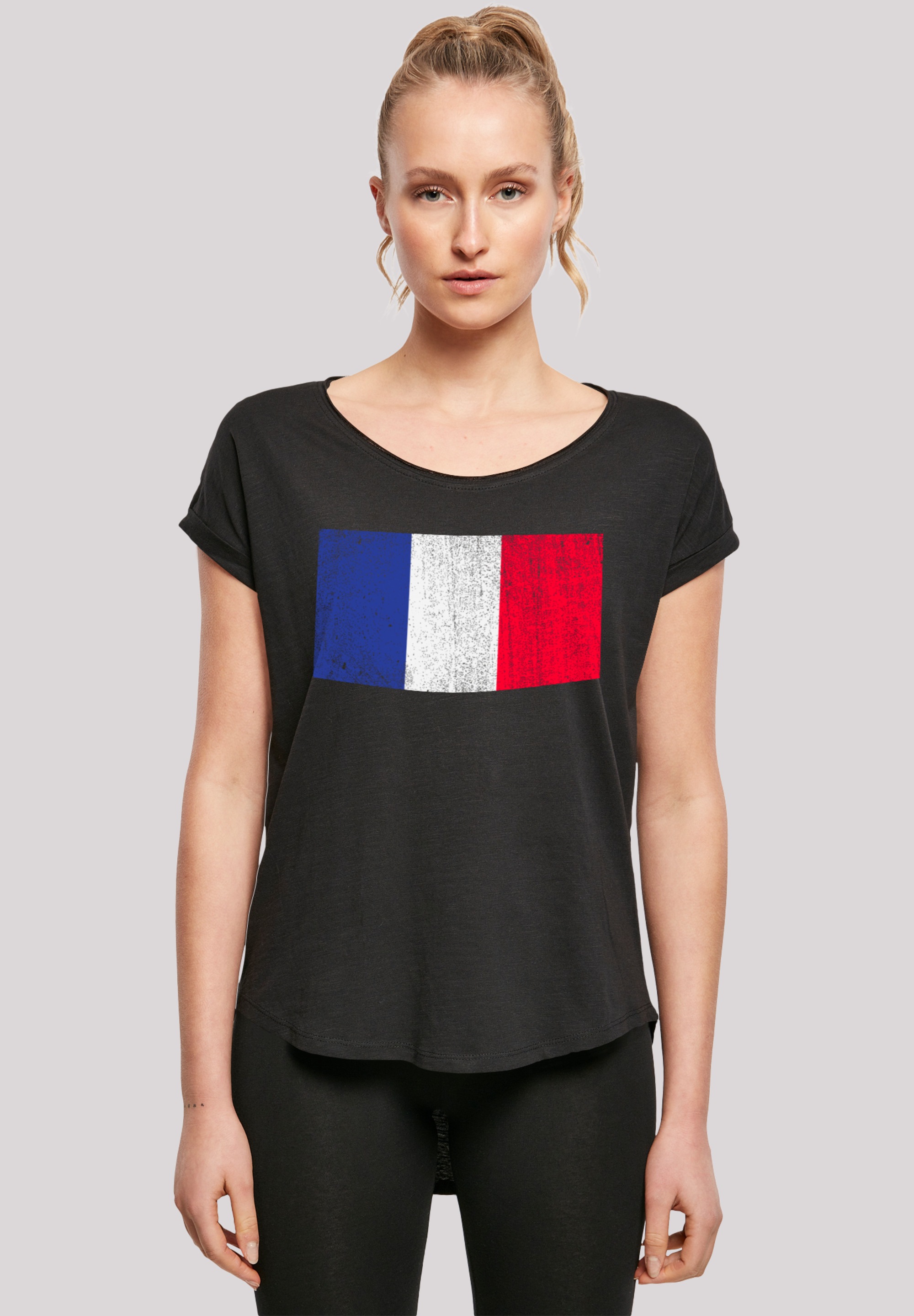 F4NT4STIC T-Shirt "France Frankreich Flagge distressed", Print günstig online kaufen