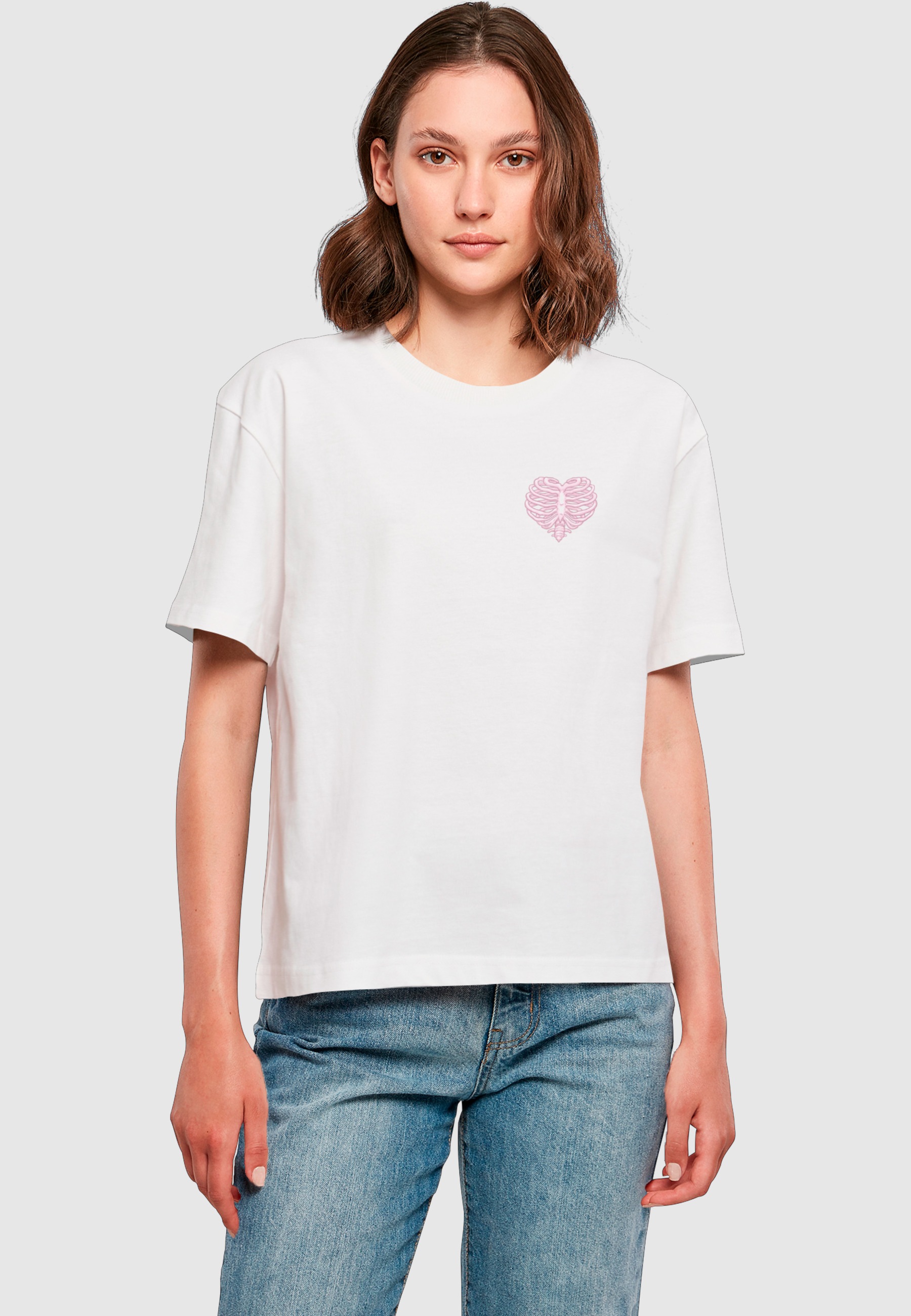 Thumbnail - Miss Tee T-Shirt "Miss Tee Damen Heart Cage Rose Tee" 1 Stk.