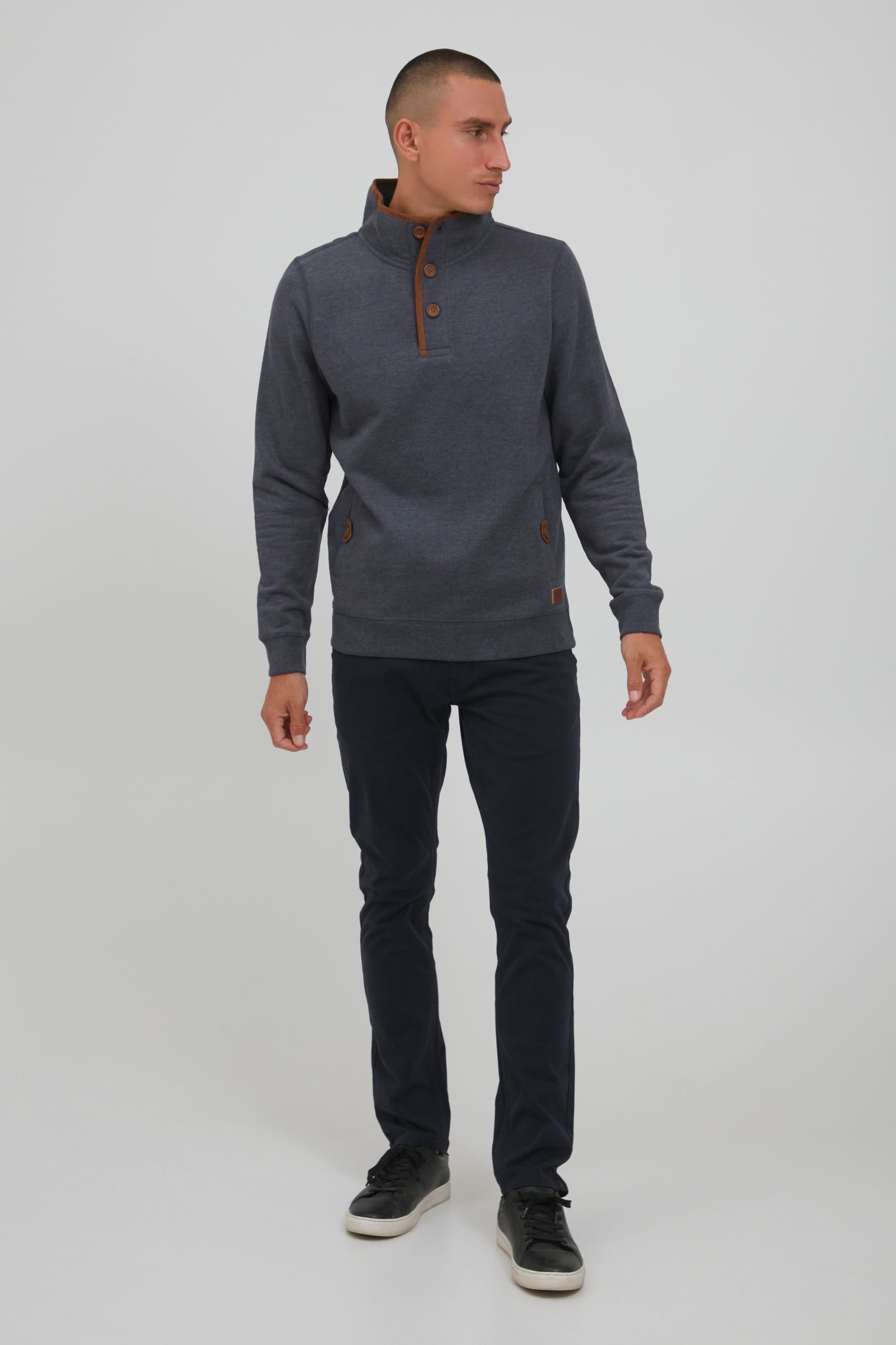 Thumbnail - Blend Troyer "BHAchilias" Sweatshirt mit Stehkragen