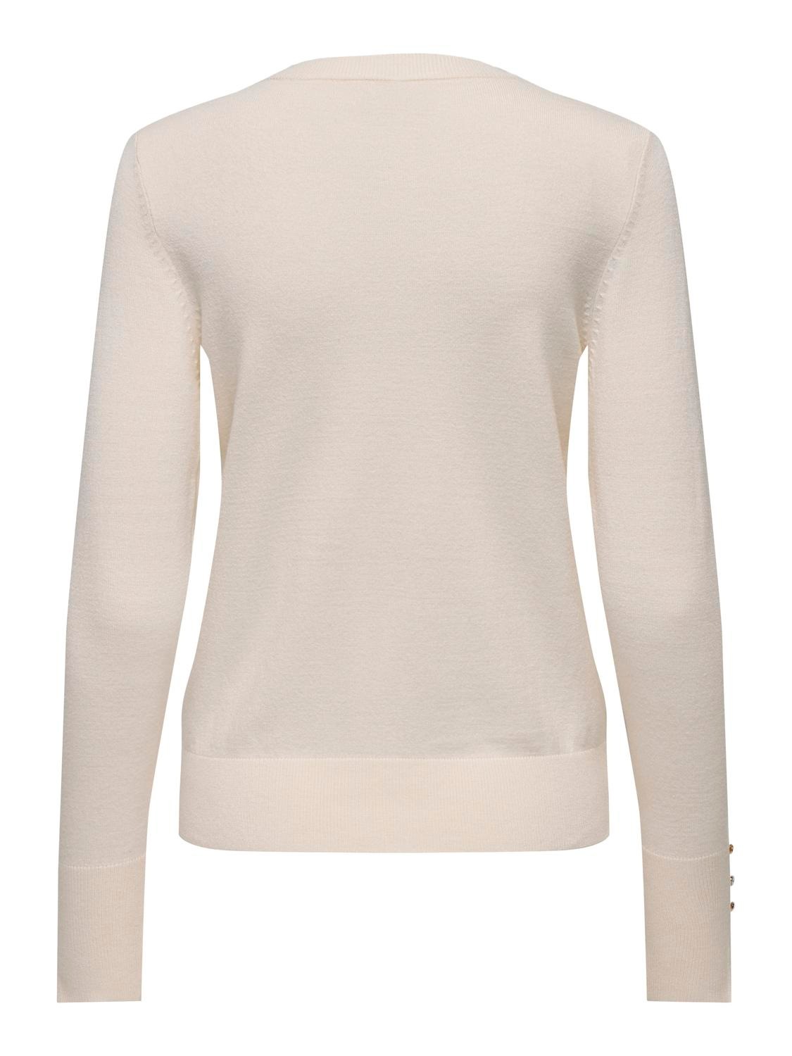 JDY Rundhalspullover »JDYMALOU L/S ON BUTTON PULLOVER KNT NOOS«