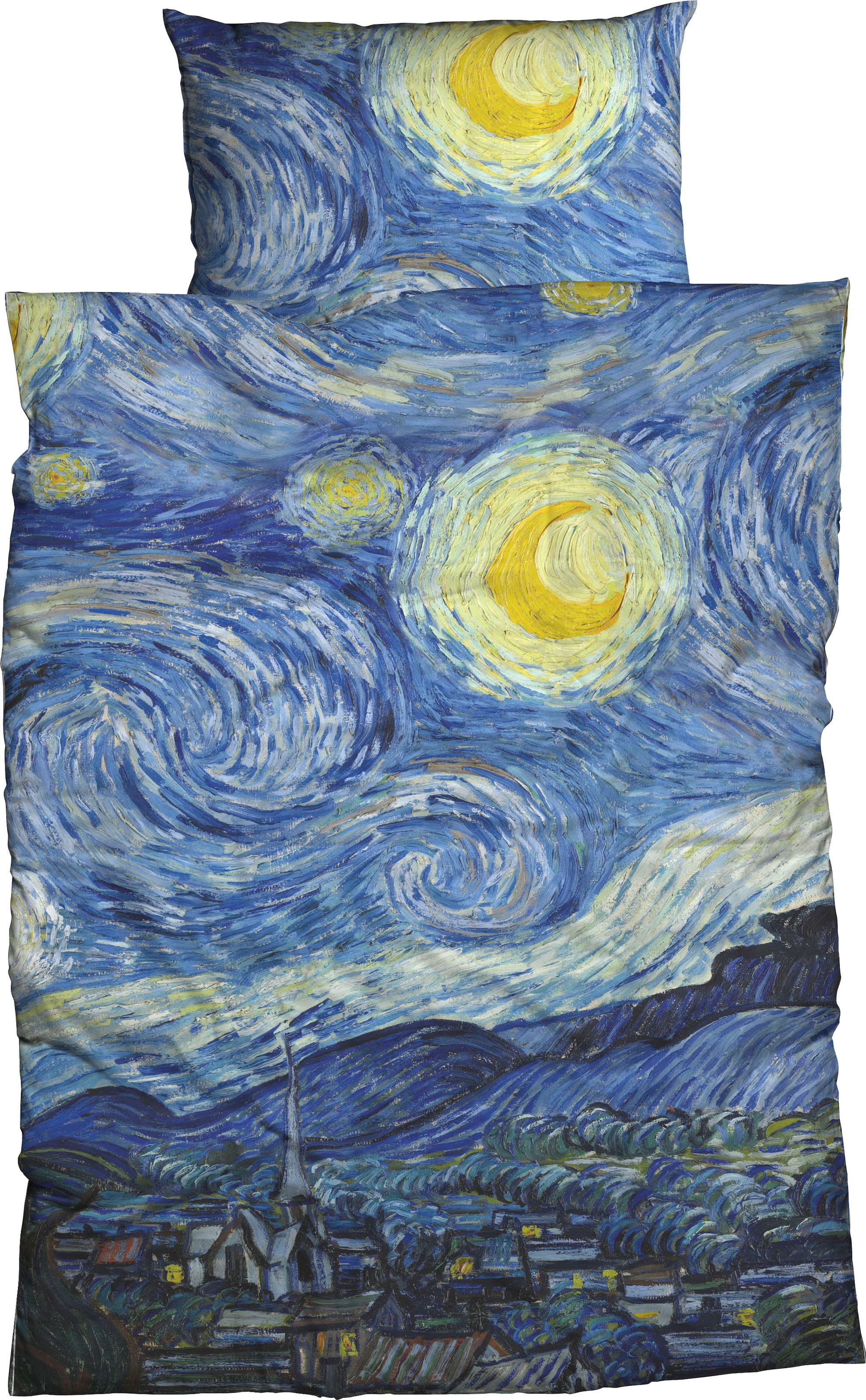 Goebel Bettwäsche »Starry Night«, (2 tlg.), geniales Design von Vincent van Gogh