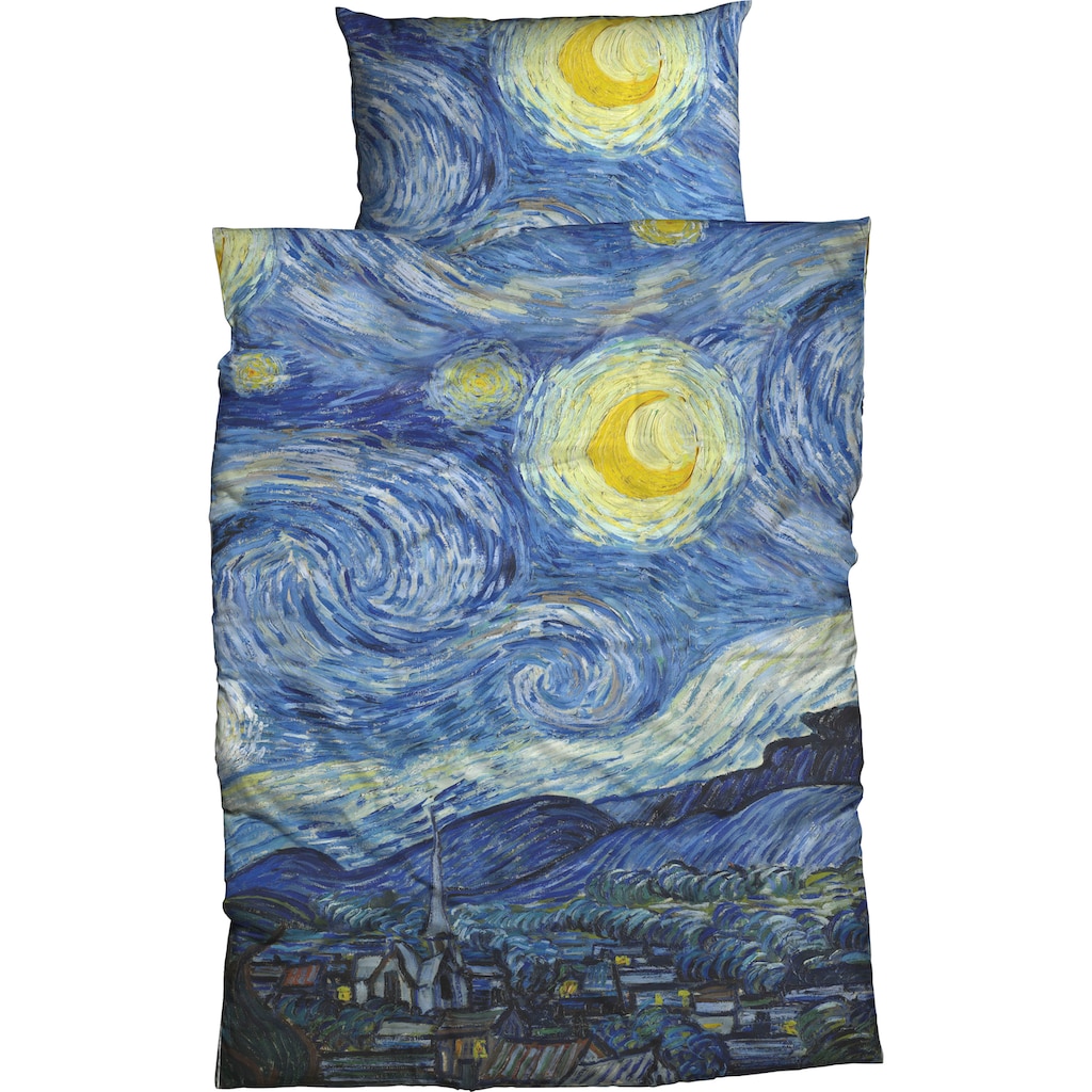 Goebel Bettwäsche »Starry Night«, (2 tlg.), geniales Design von Vincent van Gogh