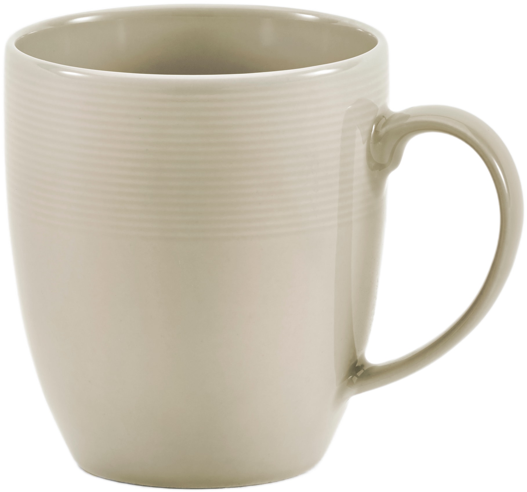van Well 1100000002199 "Kaffeebecher Jive, 400 ml, 6 Stück" dezentes Spiraldekor, spülmaschinen-und mikrowellengeeignet