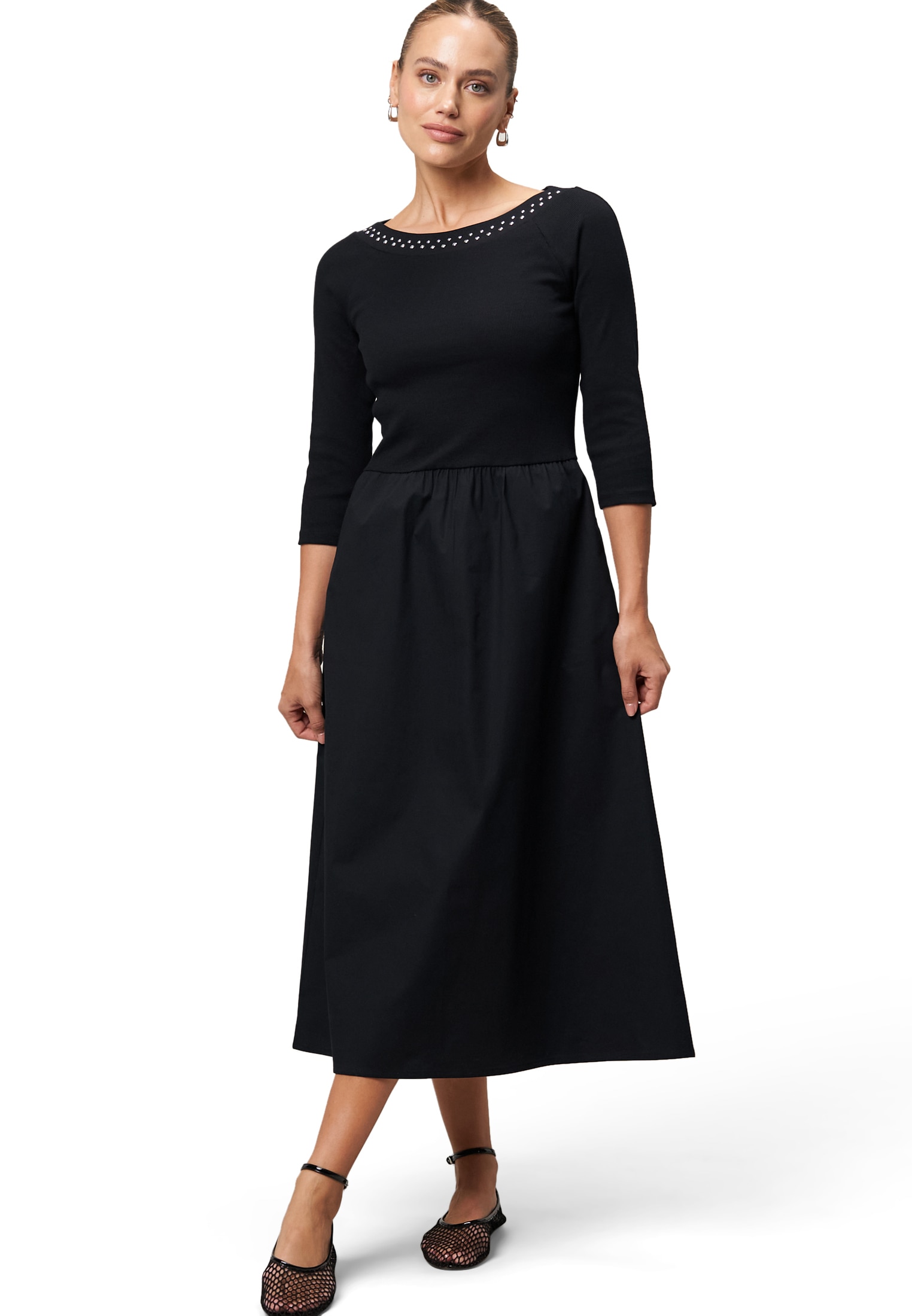 Zero Midikleid »zero Midikleid A-Linie mit Nieten«, weiteres Detail