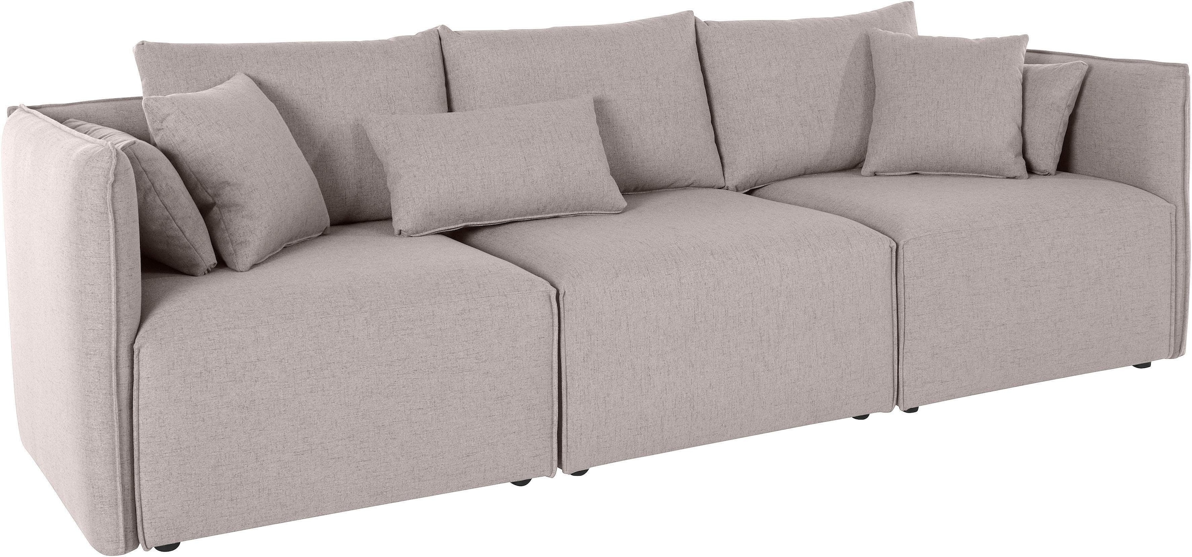 OTTO home 3-Sitzer "Nöre" 3 Teile, in vielen Bezugsqualitäten und Farben s. günstig online kaufen