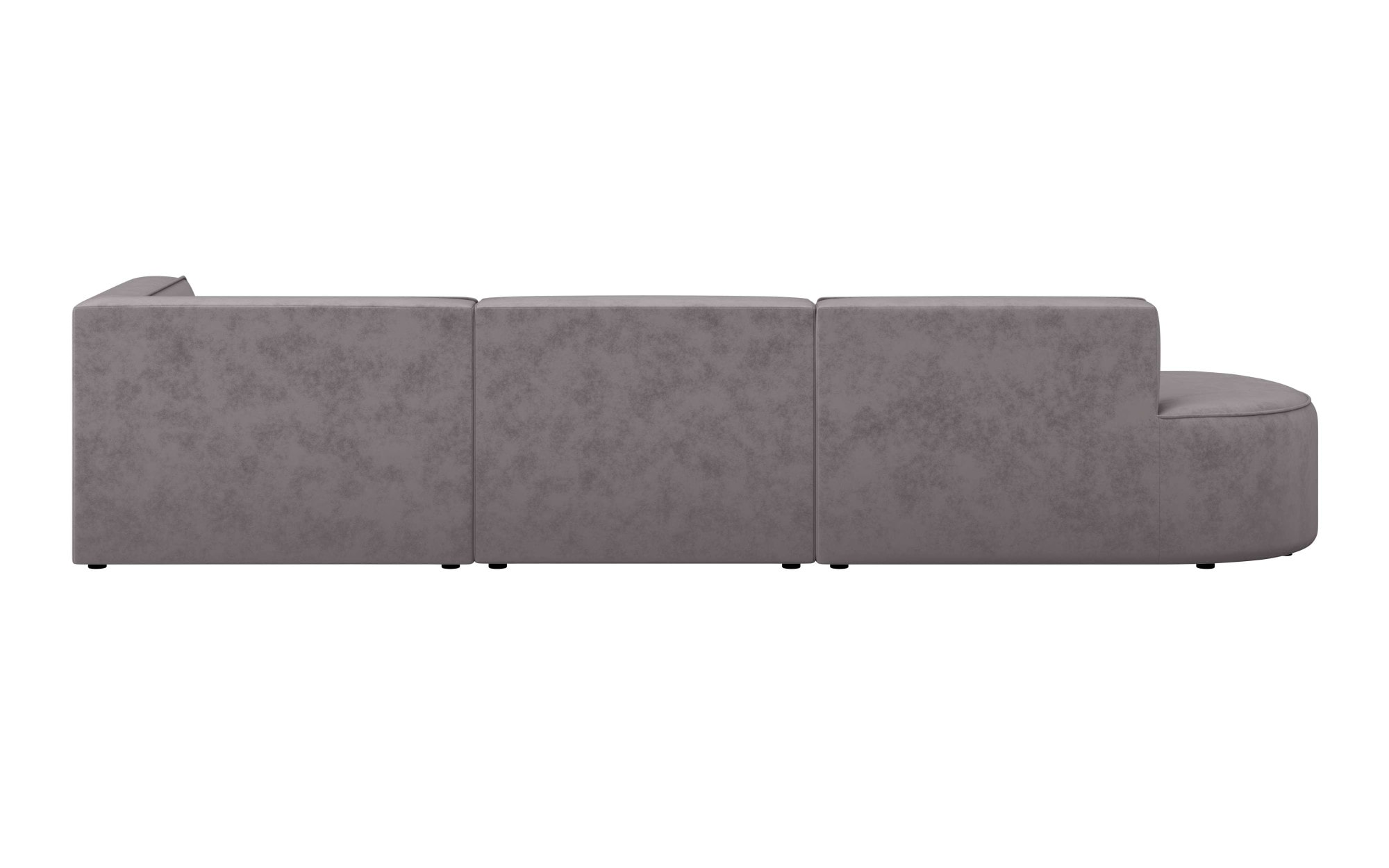 andas Ecksofa »EIVIND Designer Sofa mit Ottomane rechts/links, B/T/H: 343/159/72 cm«, L-Form mit Wellenunterfederung, auch in Feincord und Bouclé