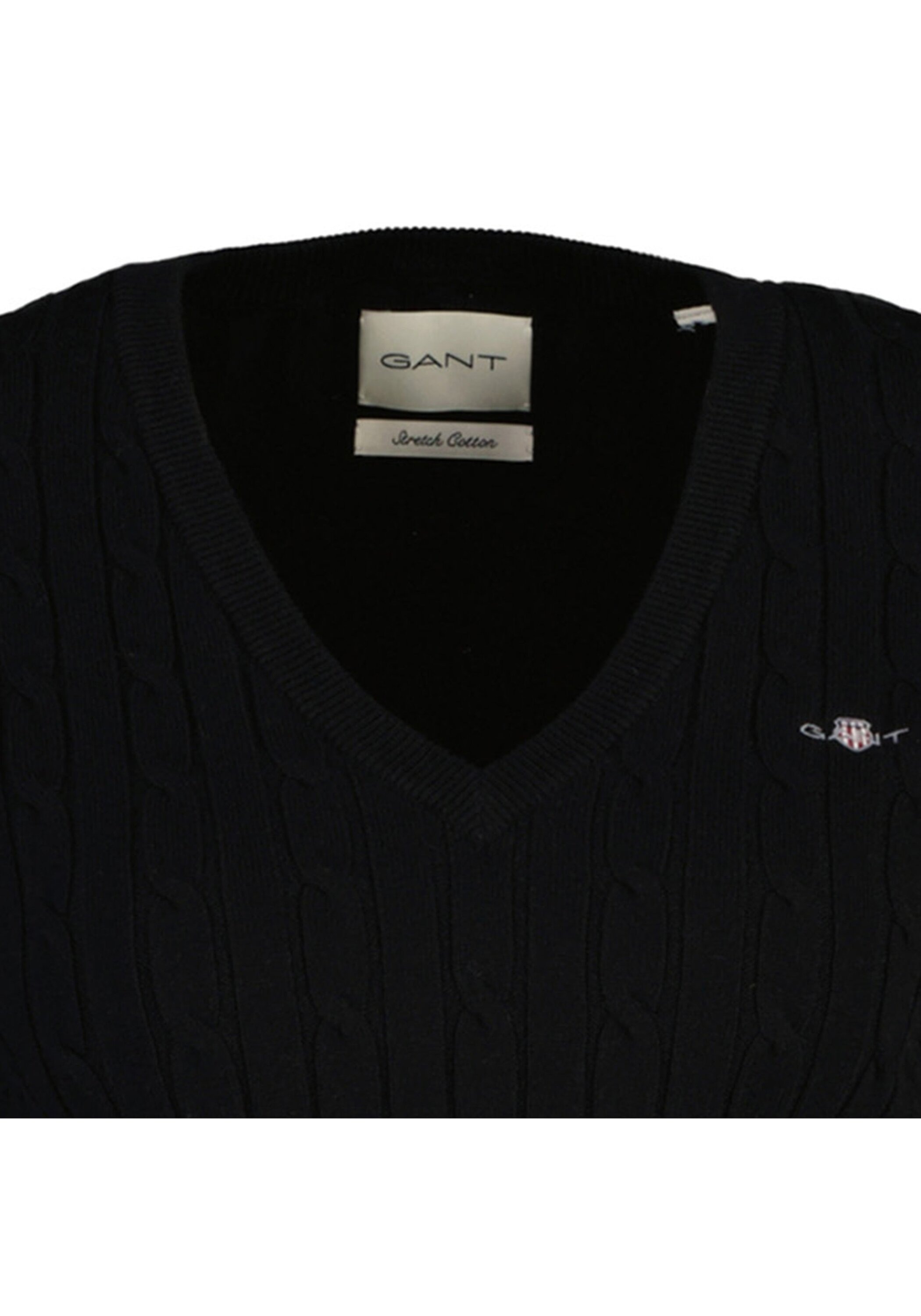 Thumbnail - Gant Sweater "Strickpullover STRETCH COTTON CABLE V-NECK"
