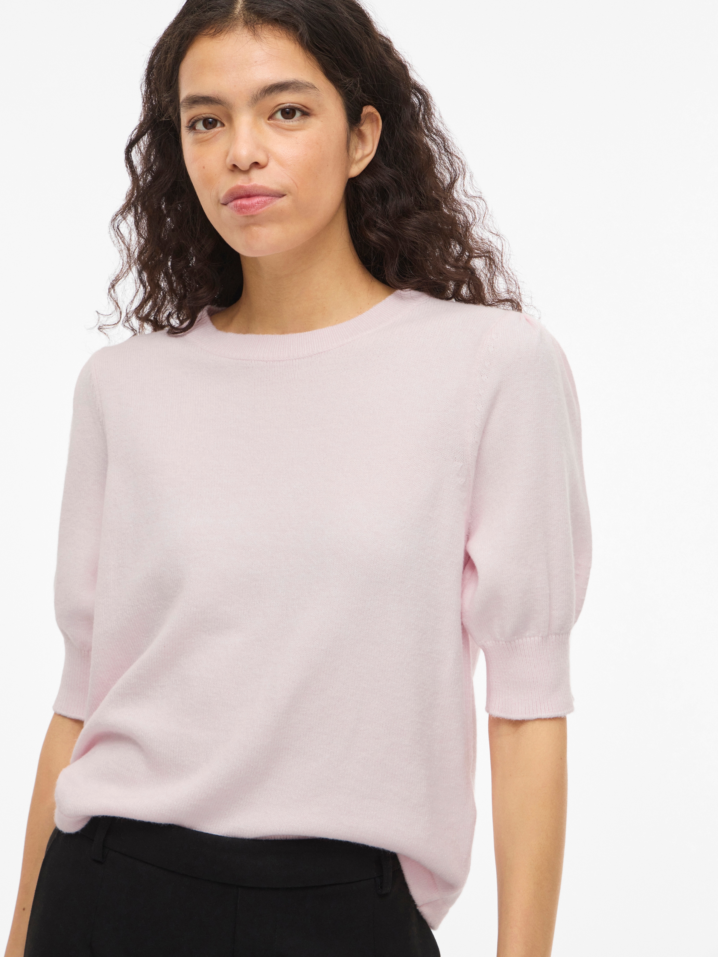 Vila Strickpullover »VIRIL 2/4 SLEEVE O-NECK KNIT TOP - NOOS«