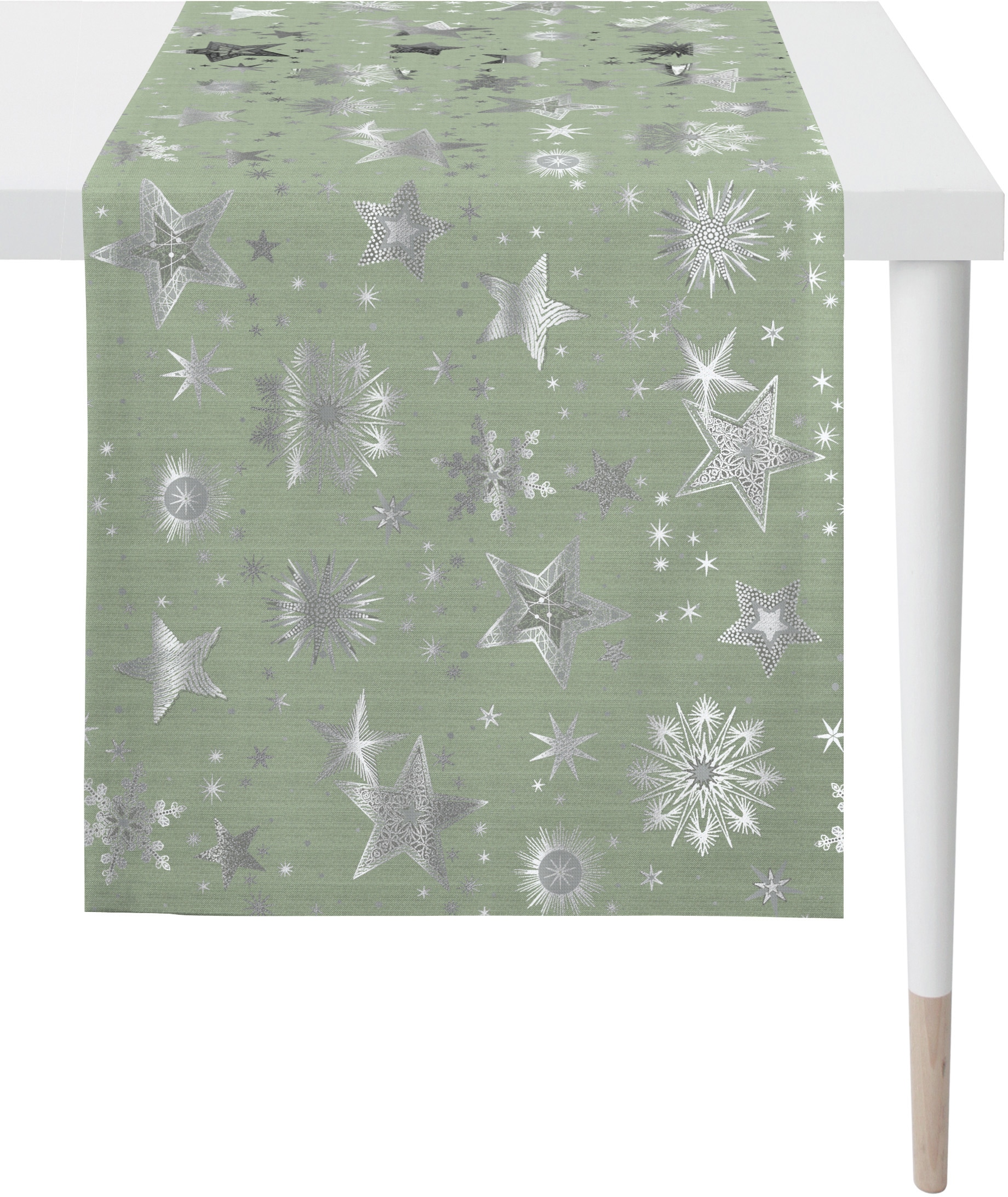 APELT Tischläufer "9602 CHRISTMAS ELEGANCE, Weihnachtsdeko, Weihnachten" Lurex-Jacquardgewebe