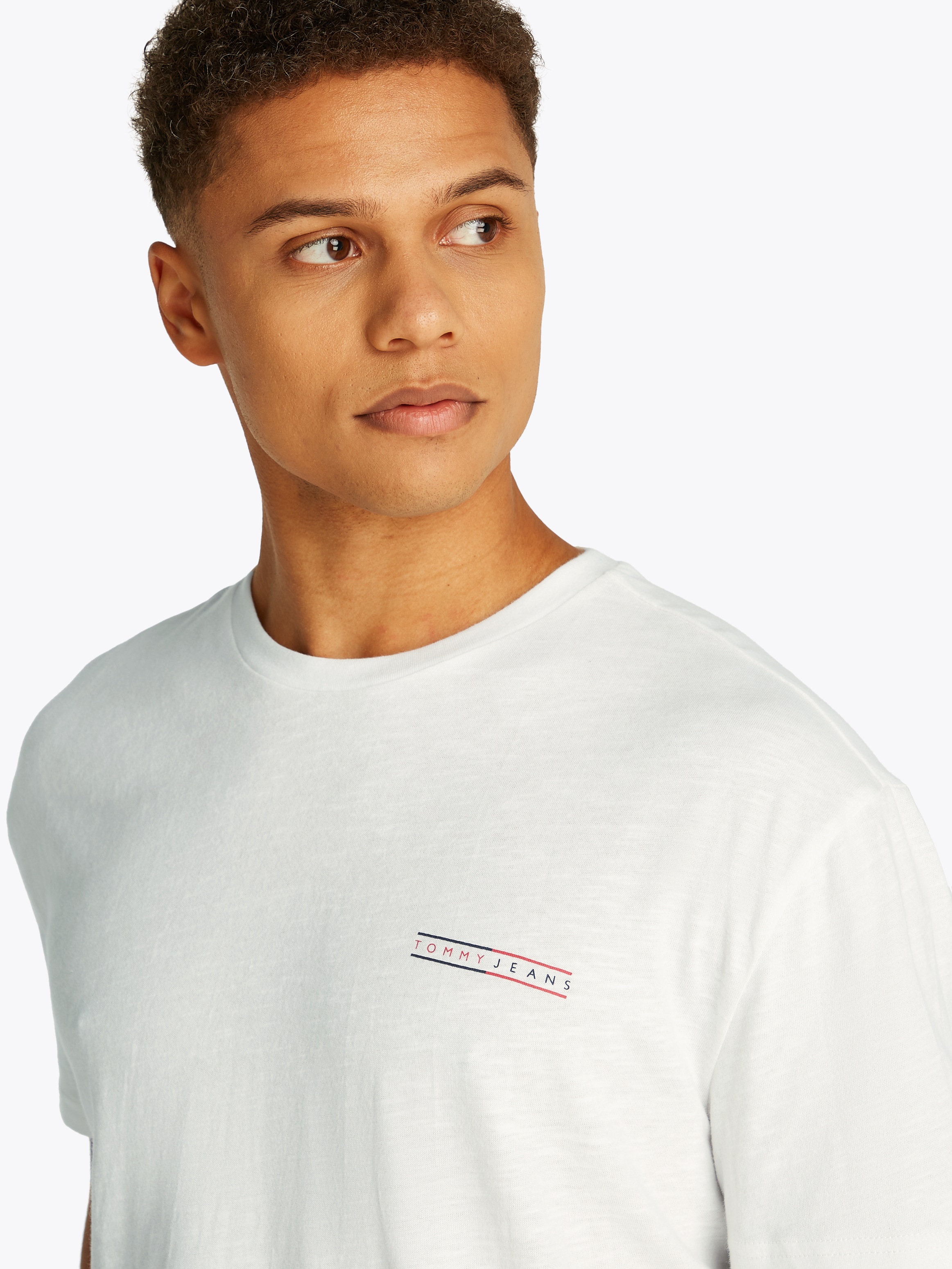 Tommy Jeans Kurzarmshirt "TJM REG GRAPHIC SLUB TEE EXT", Mit Rundhalsaussch günstig online kaufen