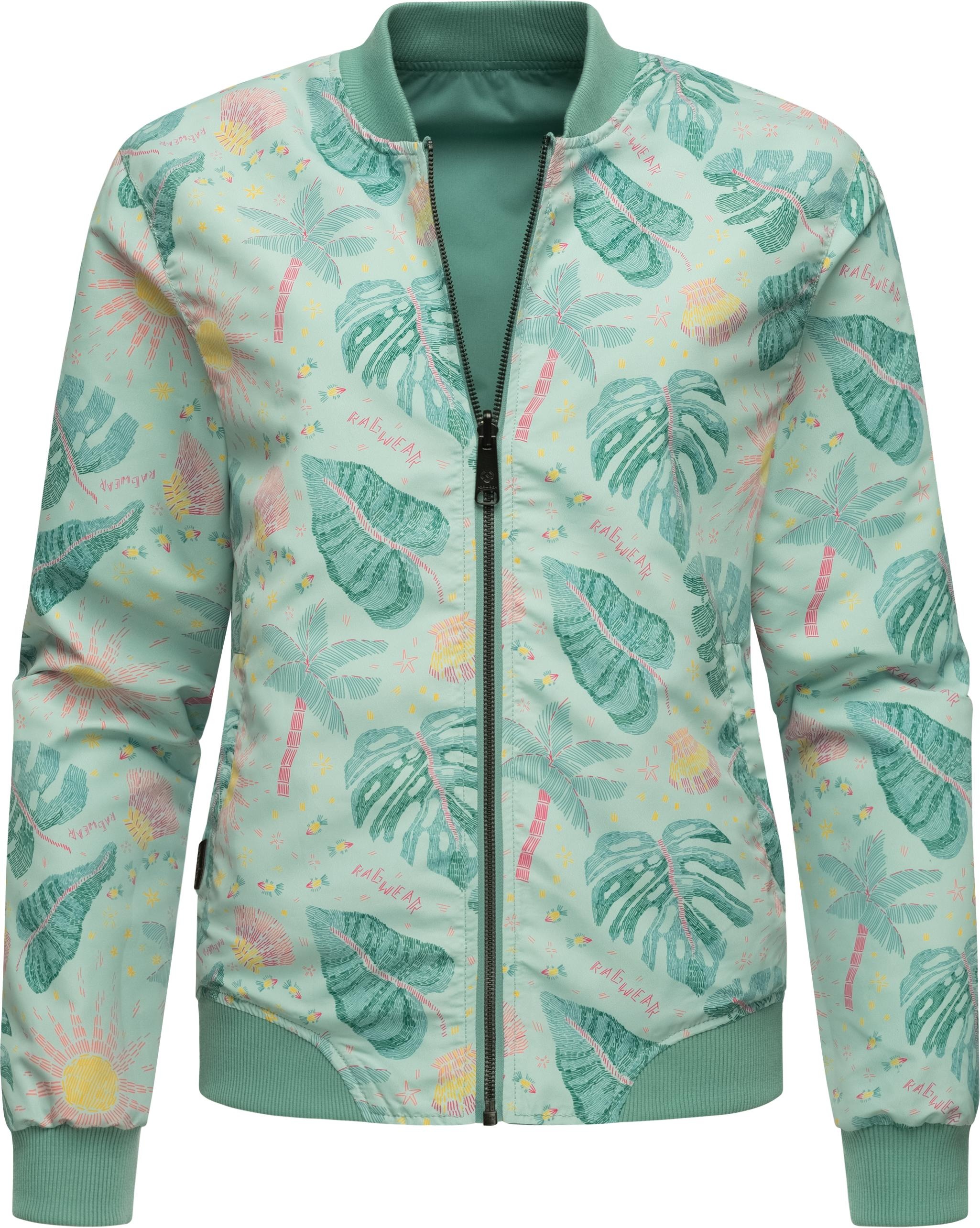 Ragwear Wendejacke »Joom«, ohne Kapuze, modische 2-in-1-Jacke mit Alloverprint und unifarbener Seite
