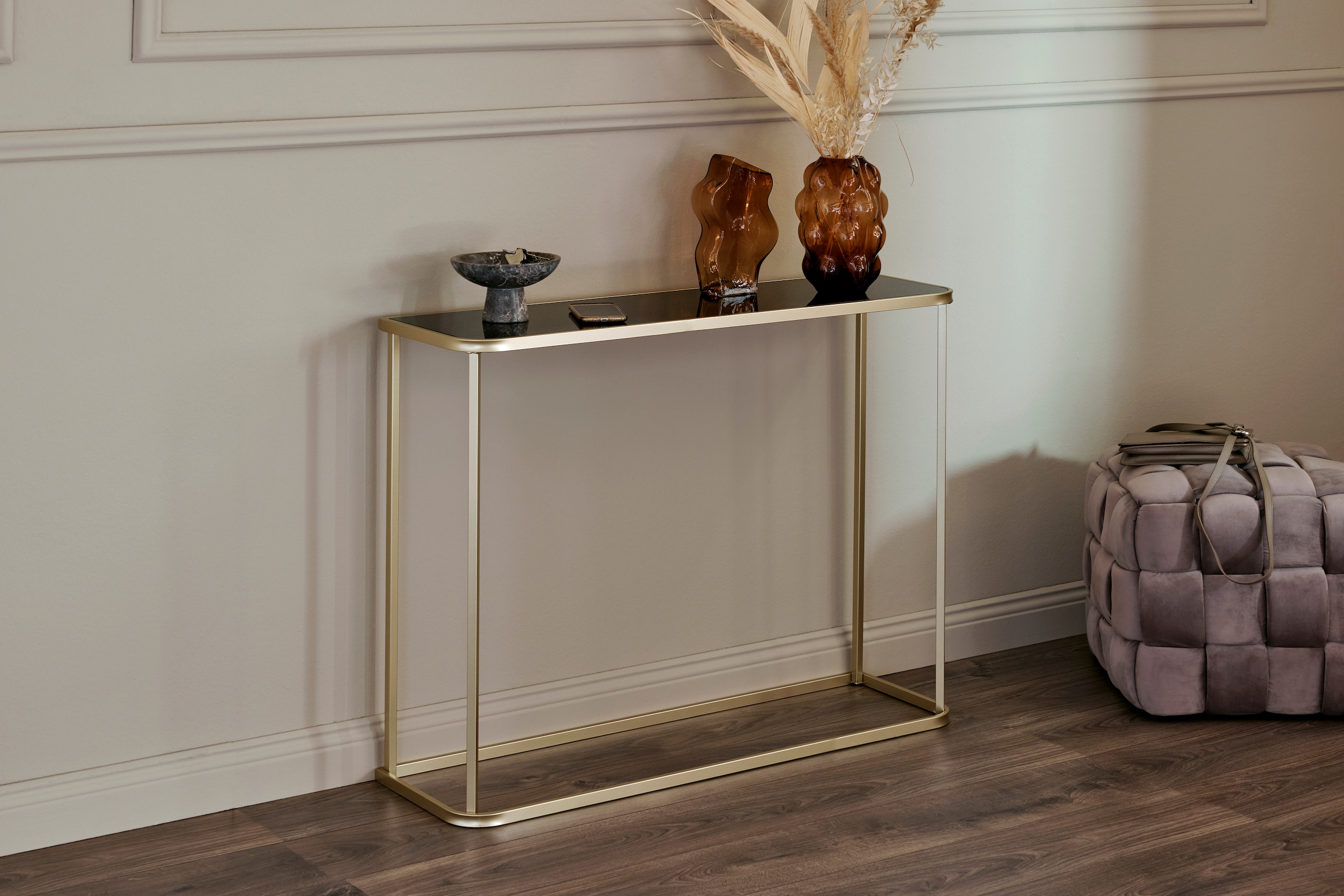 Jahnke Konsolentisch "CIRCO CONSOLE" 1 Stk. tlg. gebogene Rahmenteile, Kons günstig online kaufen